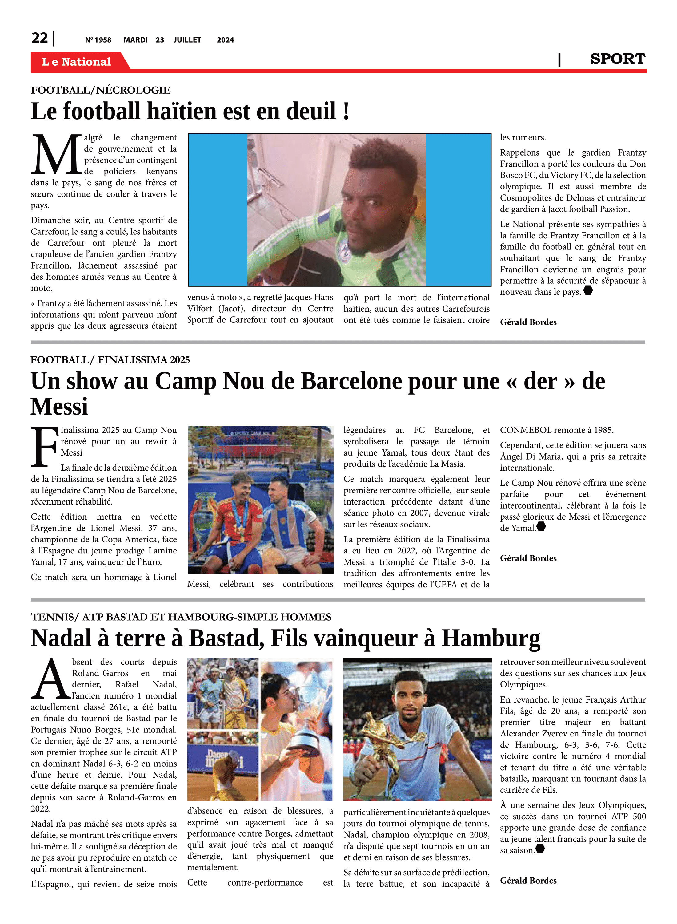 Page 22 de l'édition 1958