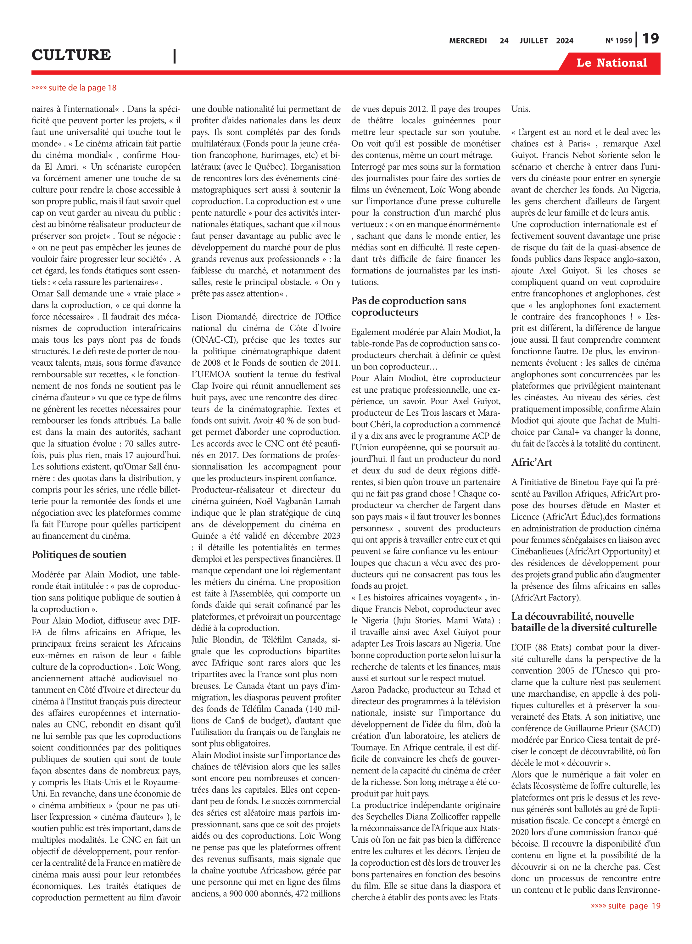 Page 19 de l'édition 1959