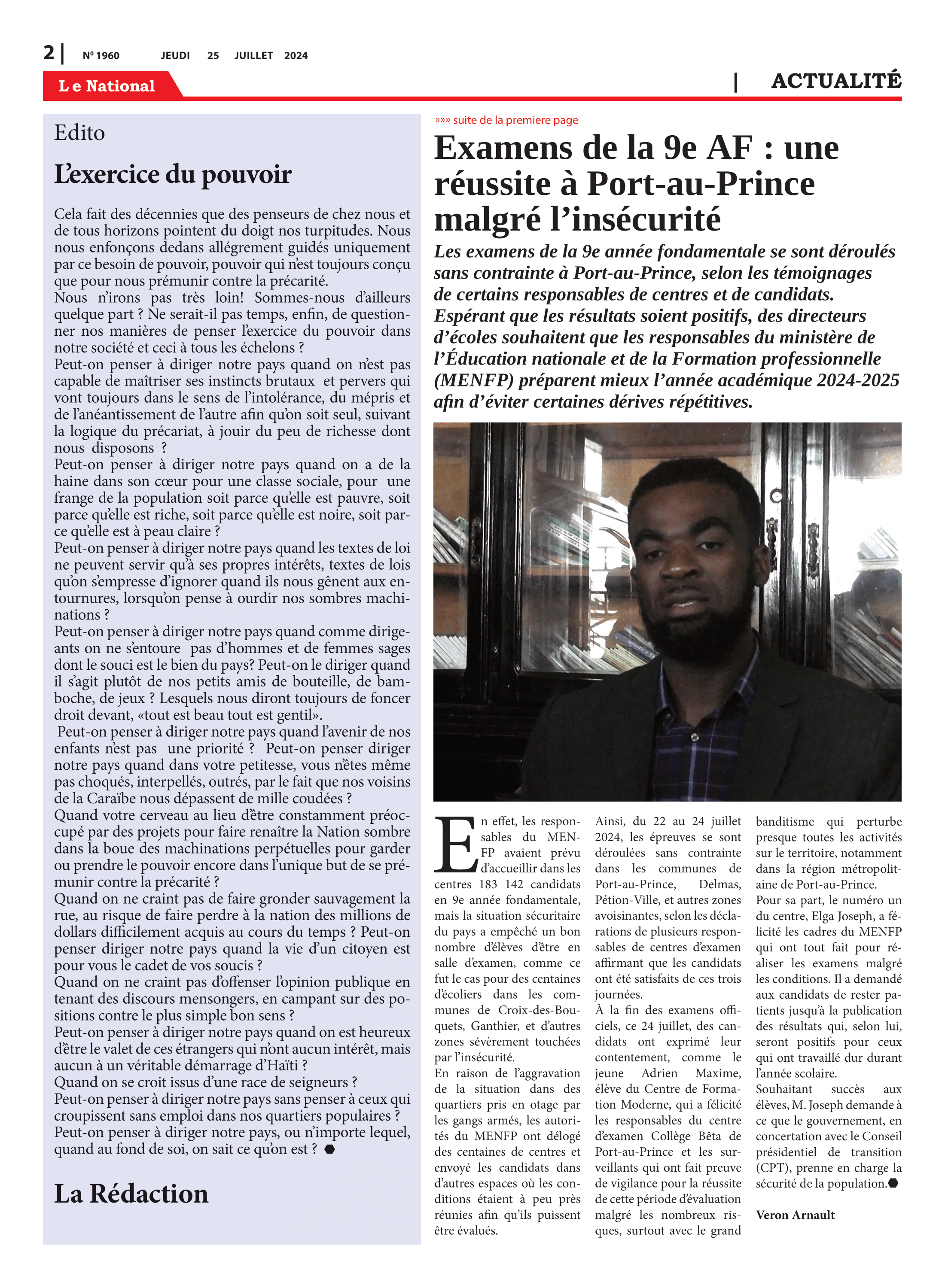 Page 2 de l'édition 1960