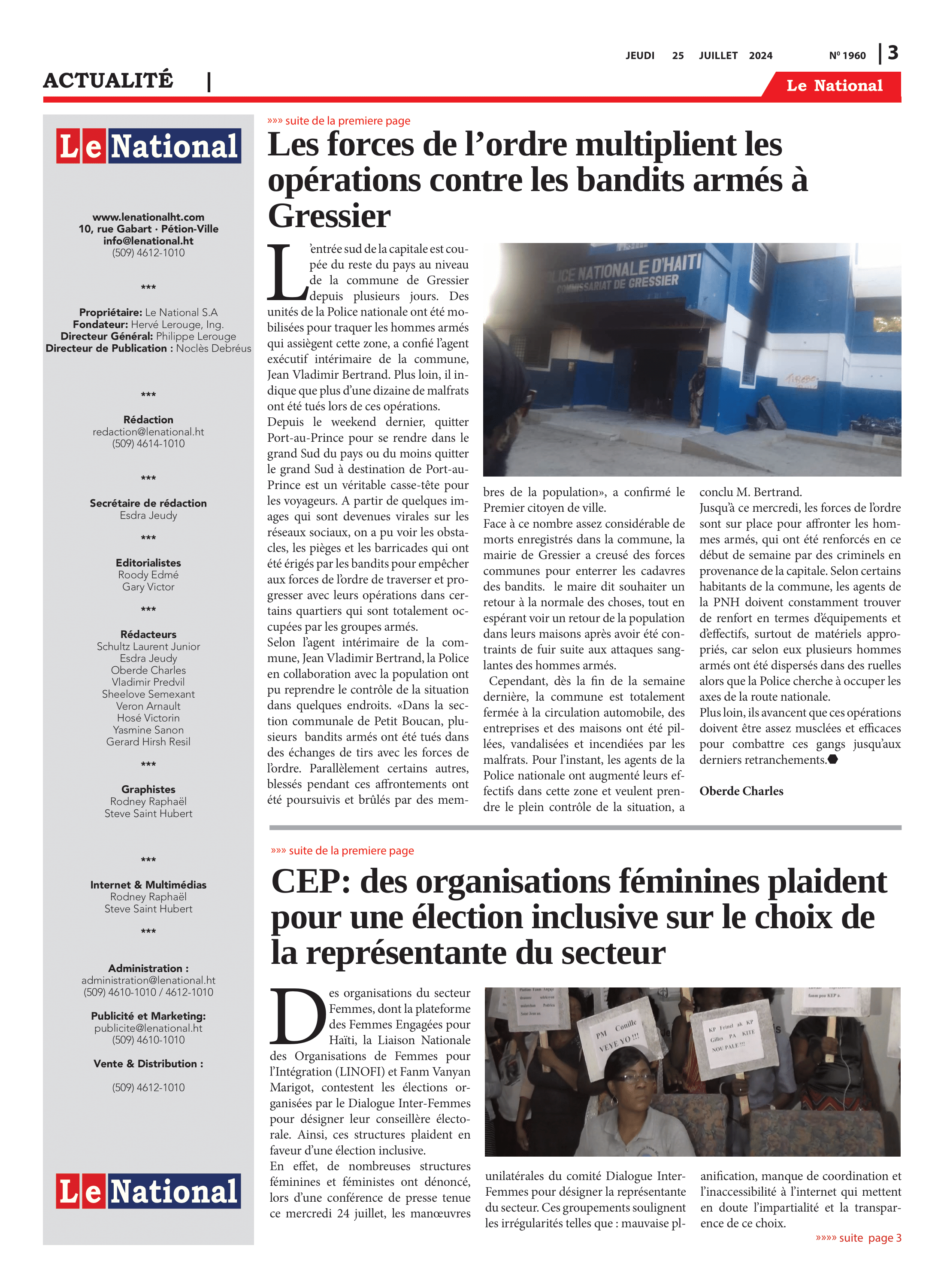 Page 3 de l'édition 1960