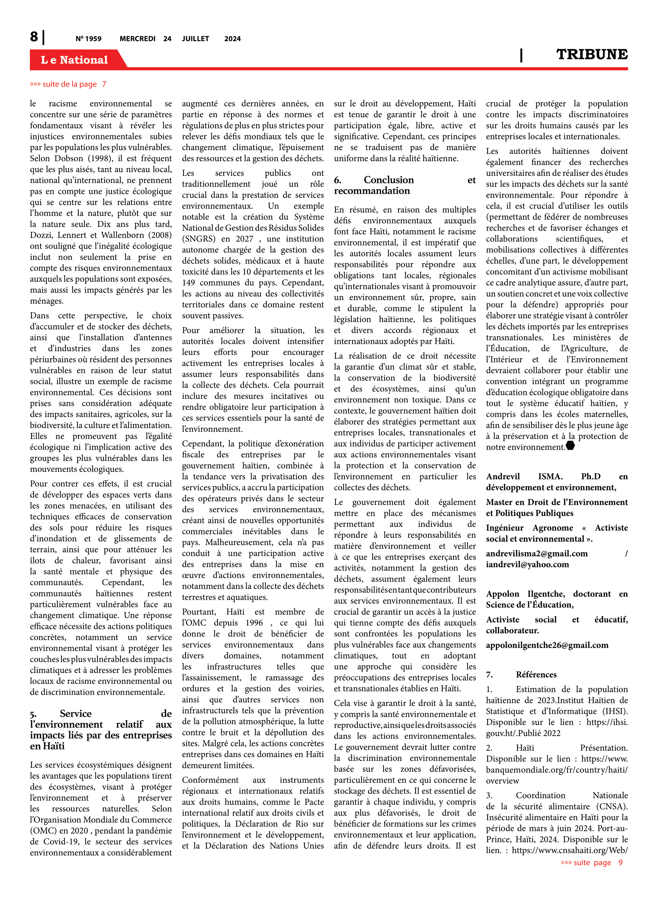 Page 8 de l'édition 1960