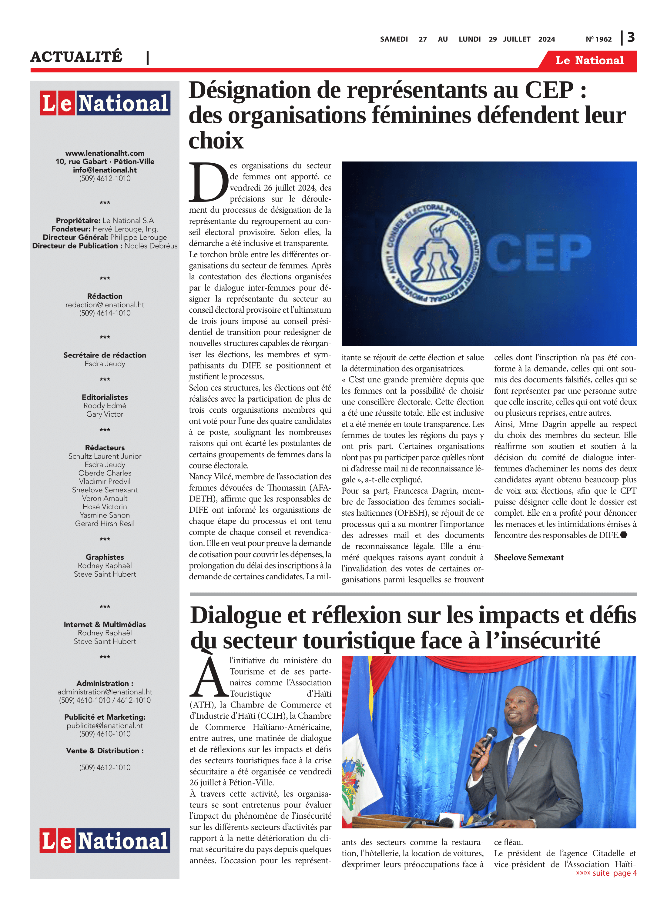 Page 3 de l'édition 1962