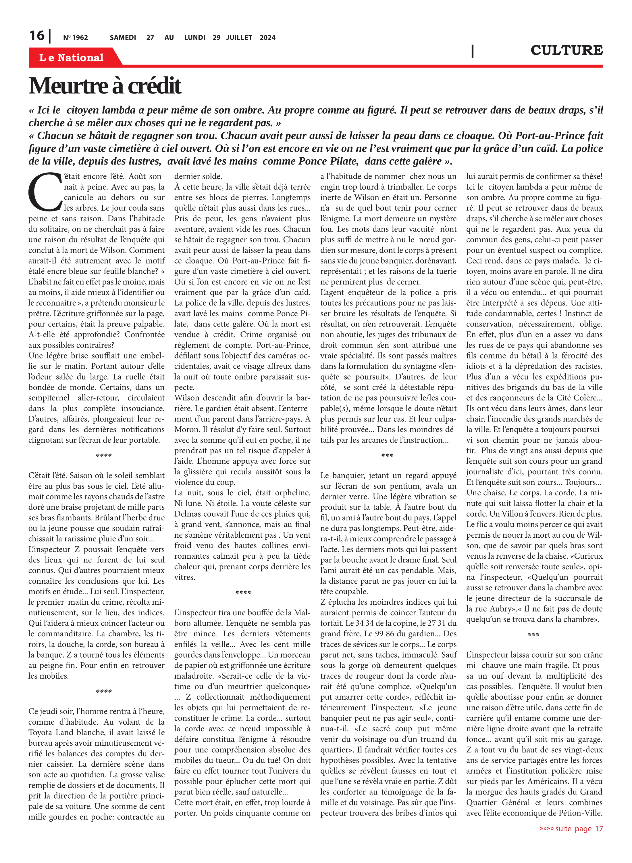 Page 16 de l'édition 1962