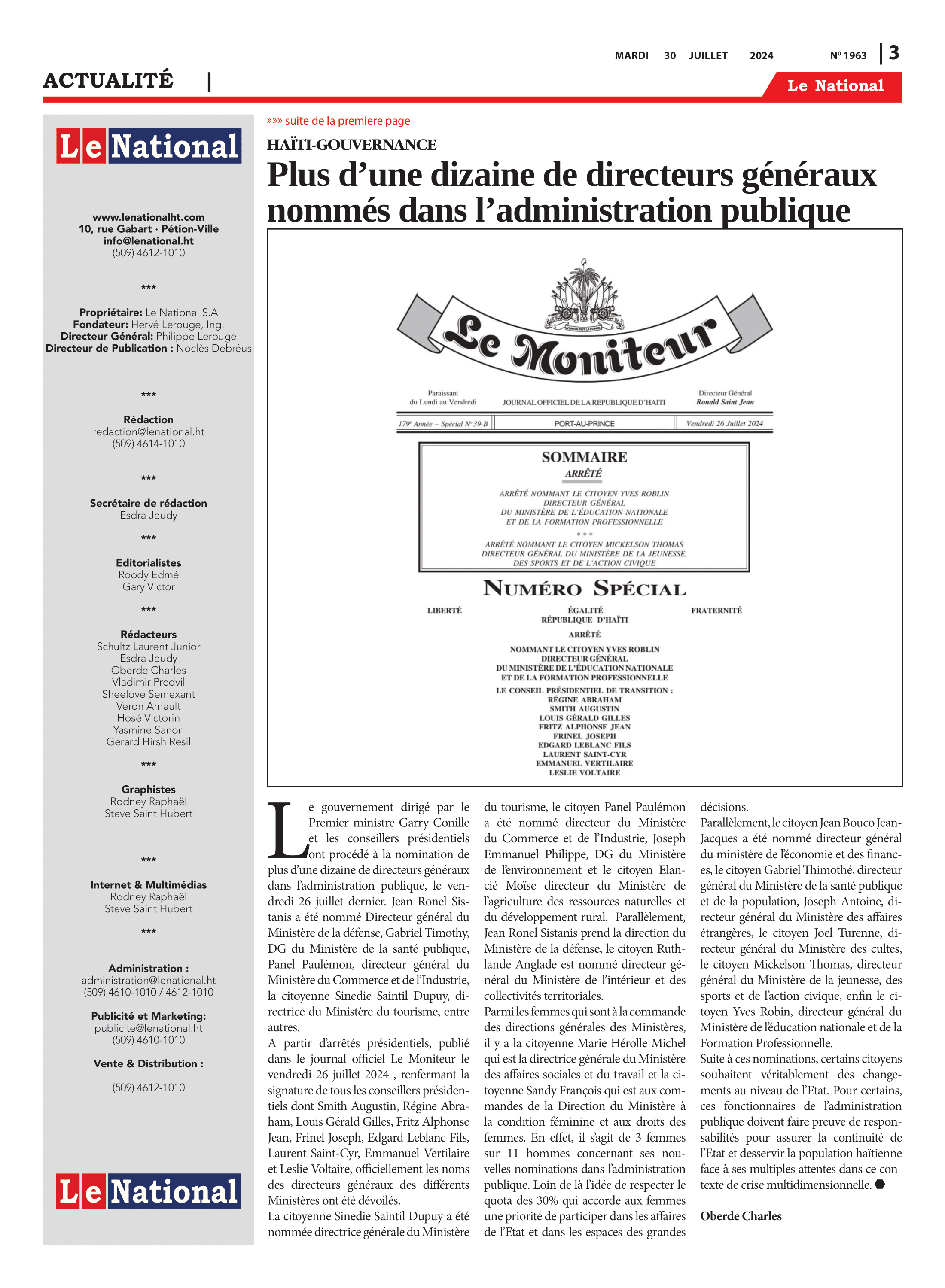 Page 3 de l'édition 1963