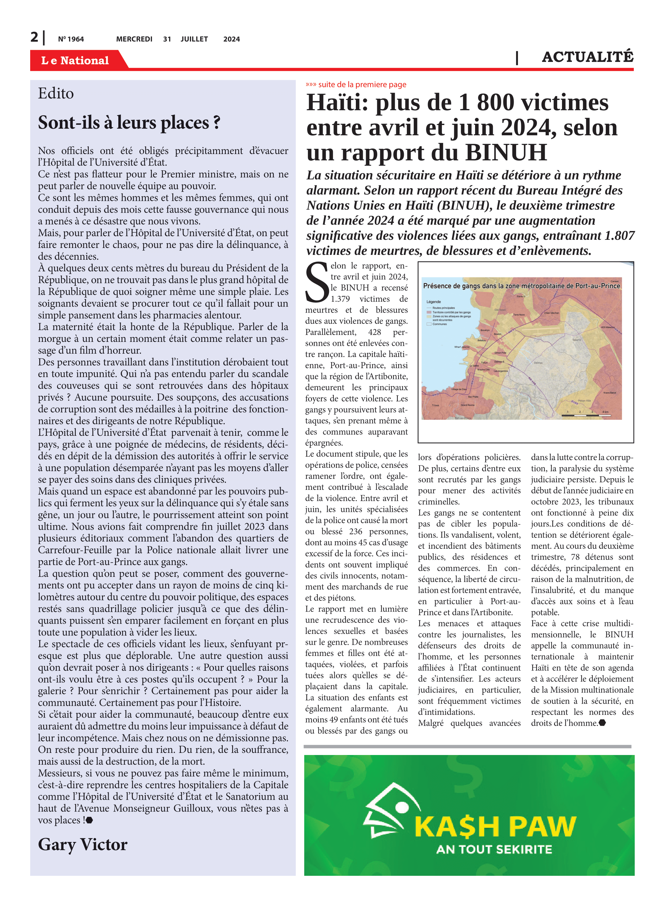 Page 2 de l'édition 1964