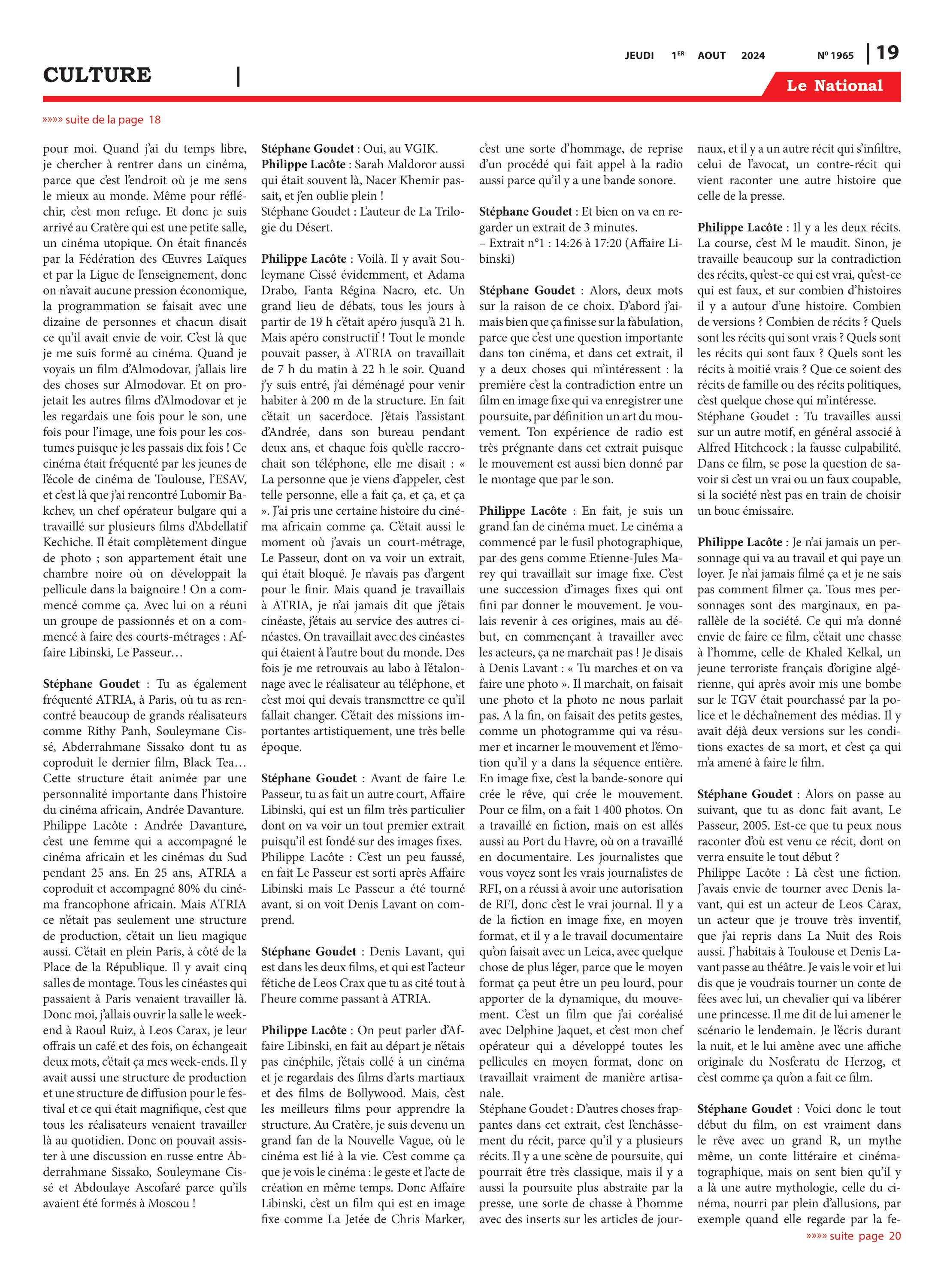 Page 19 de l'édition 1965