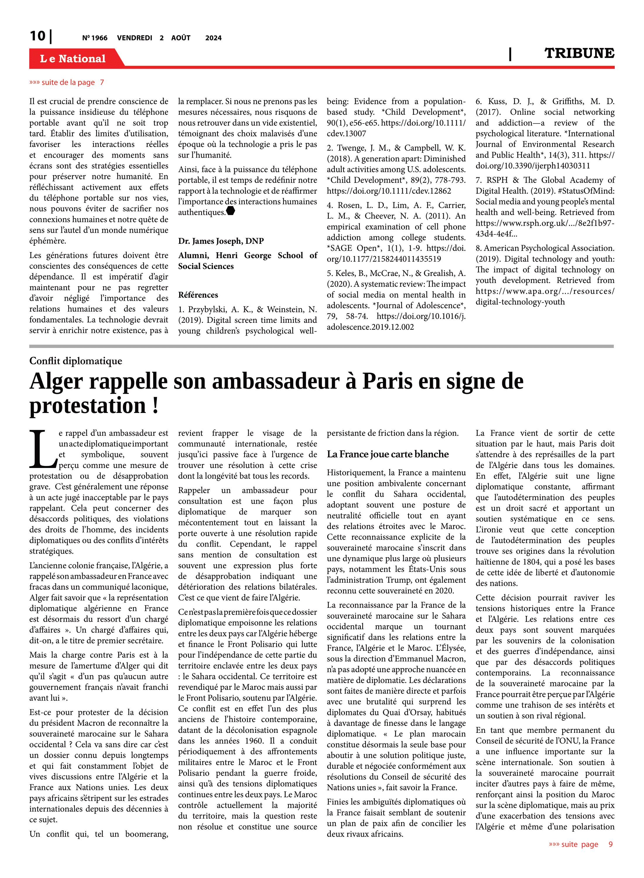Page 10 de l'édition 1966