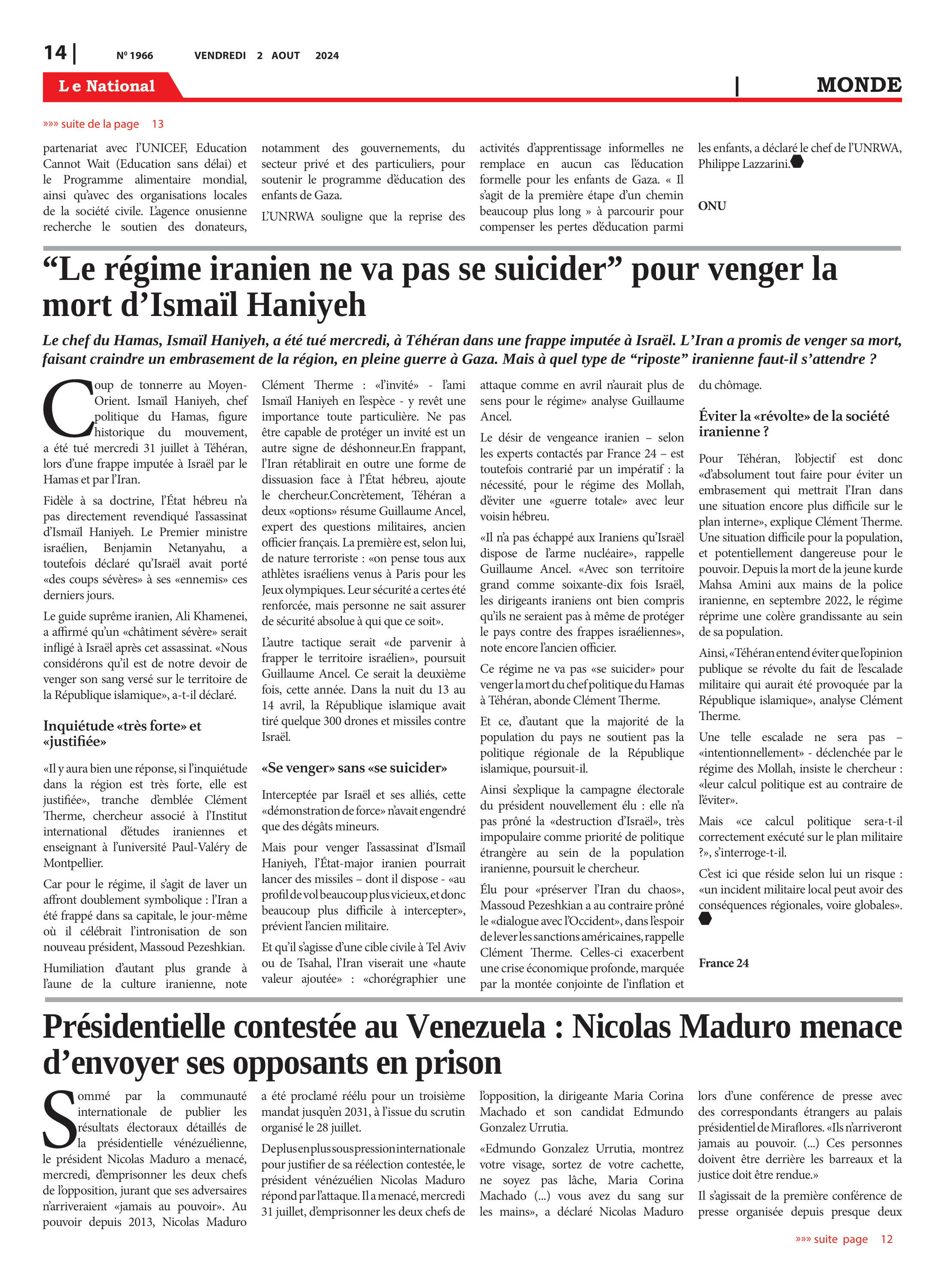 Page 14 de l'édition 1966