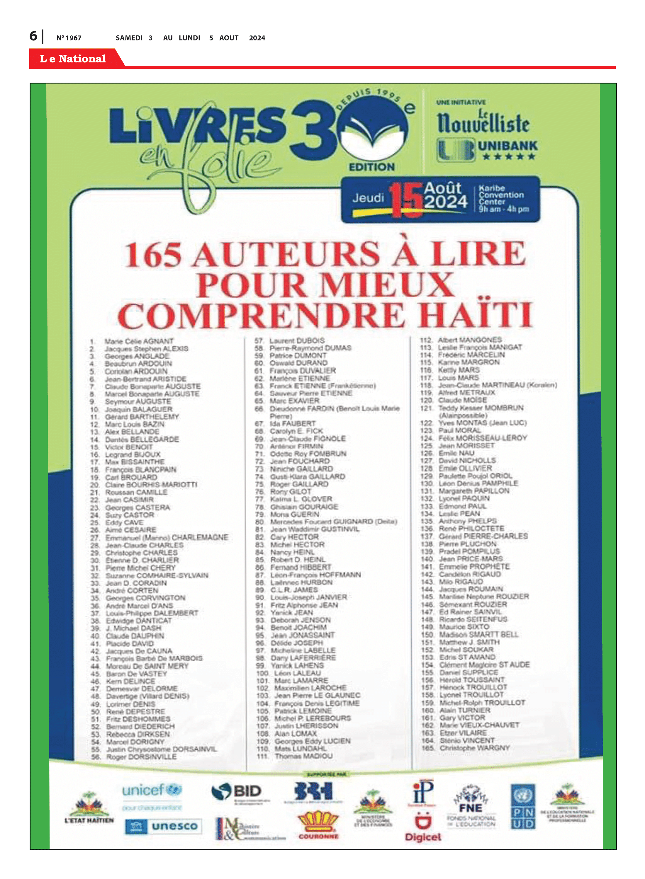 Page 6 de l'édition 1967