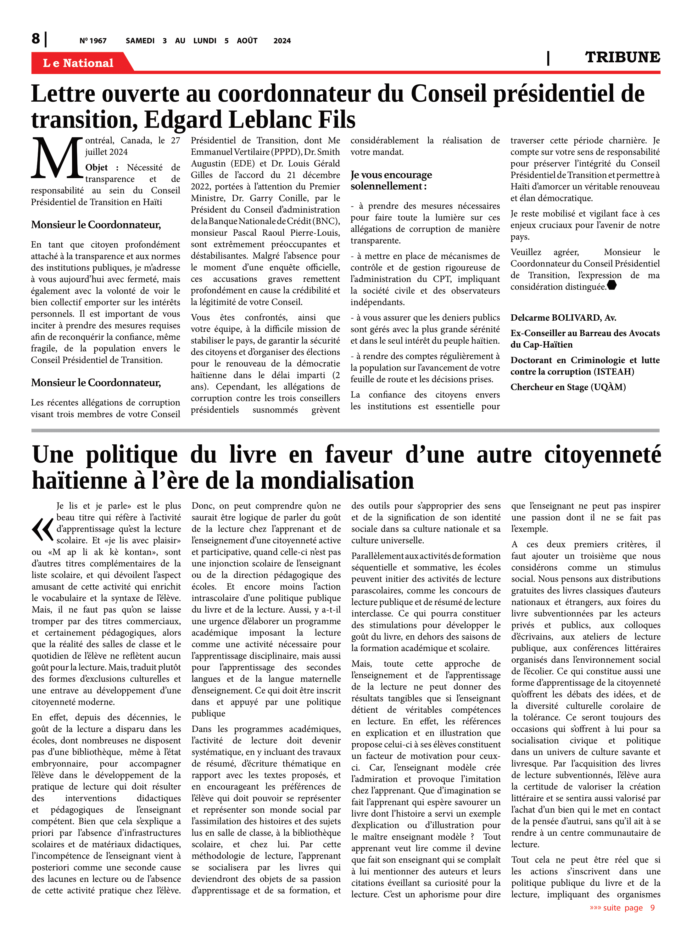 Page 8 de l'édition 1967