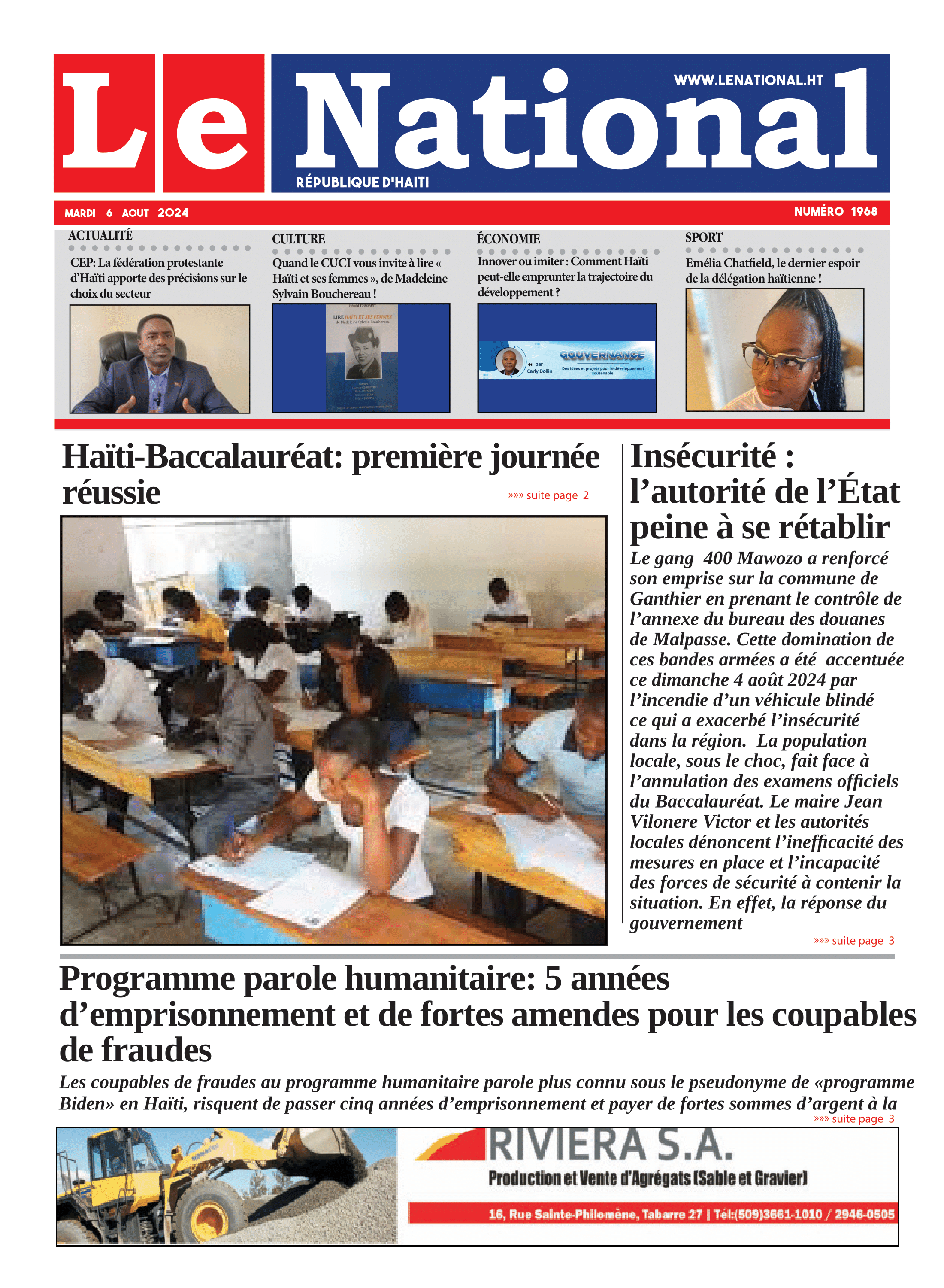 Page 1 de l'édition 1968