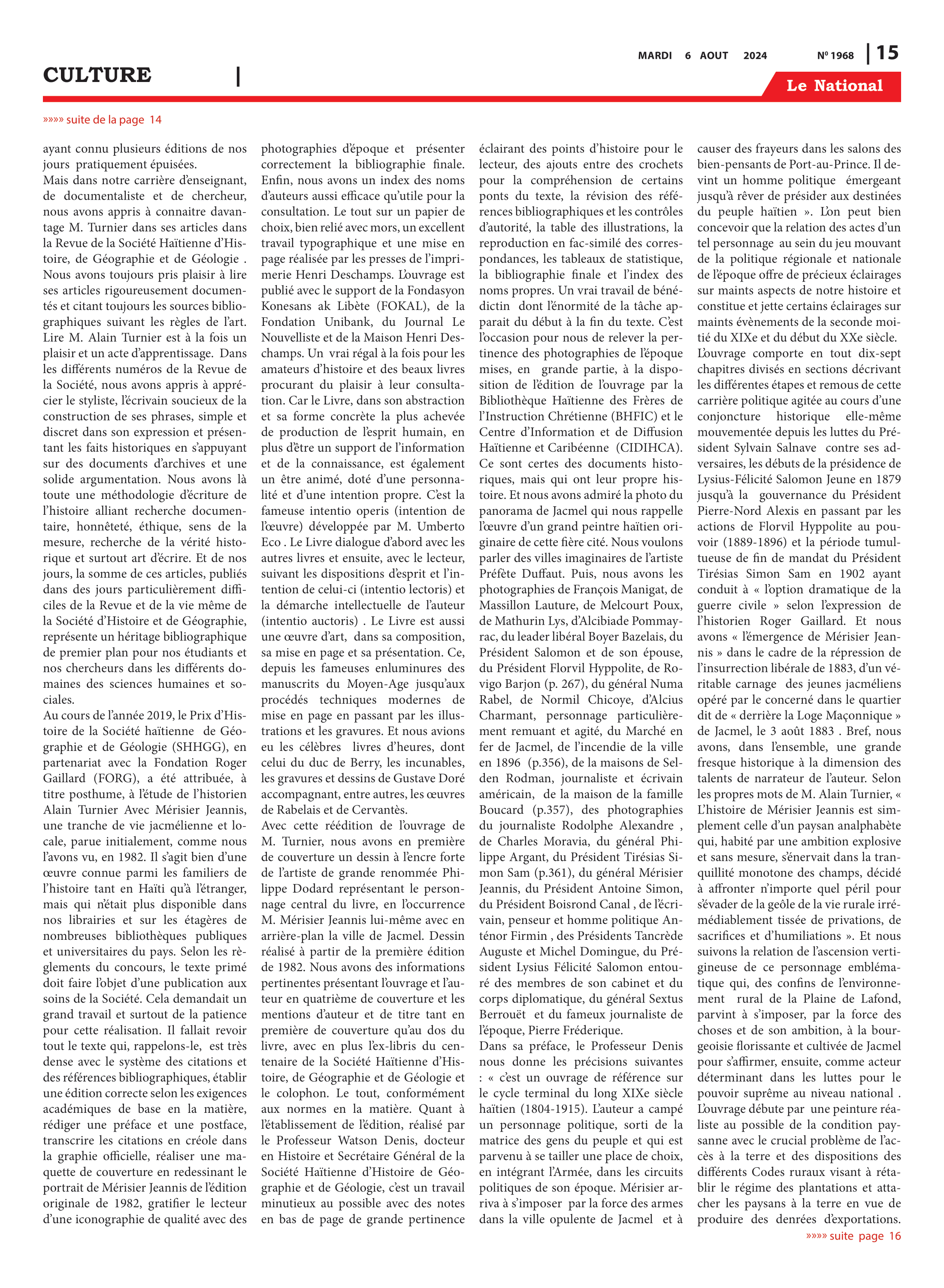 Page 15 de l'édition 1968