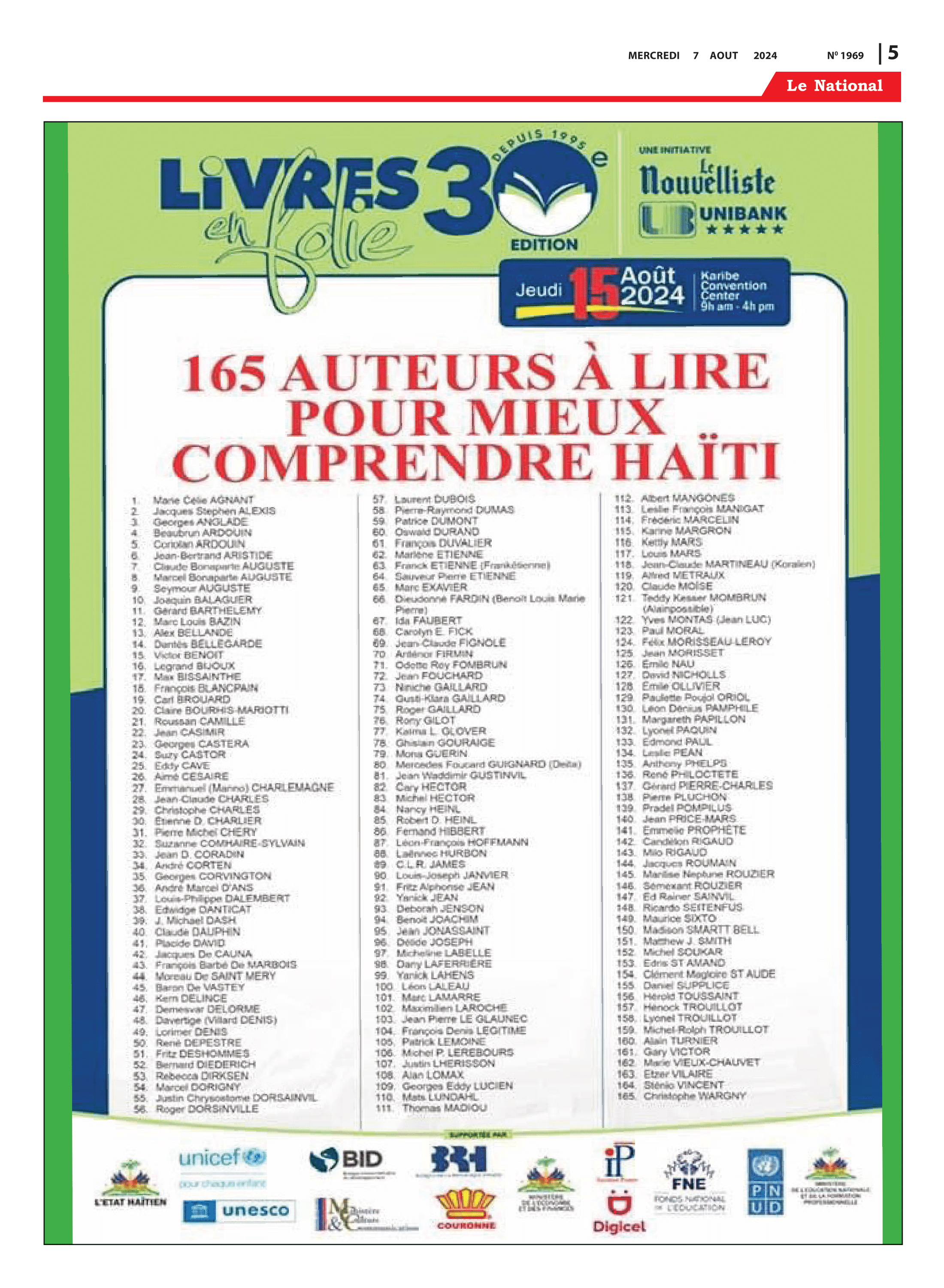 Page 5 de l'édition 1969