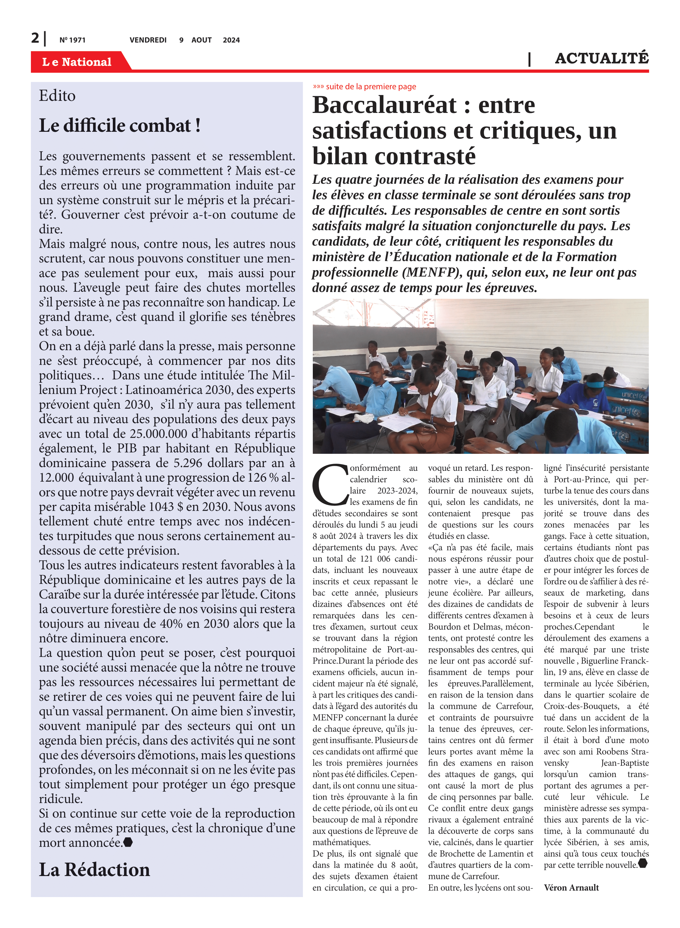 Page 2 de l'édition 1971