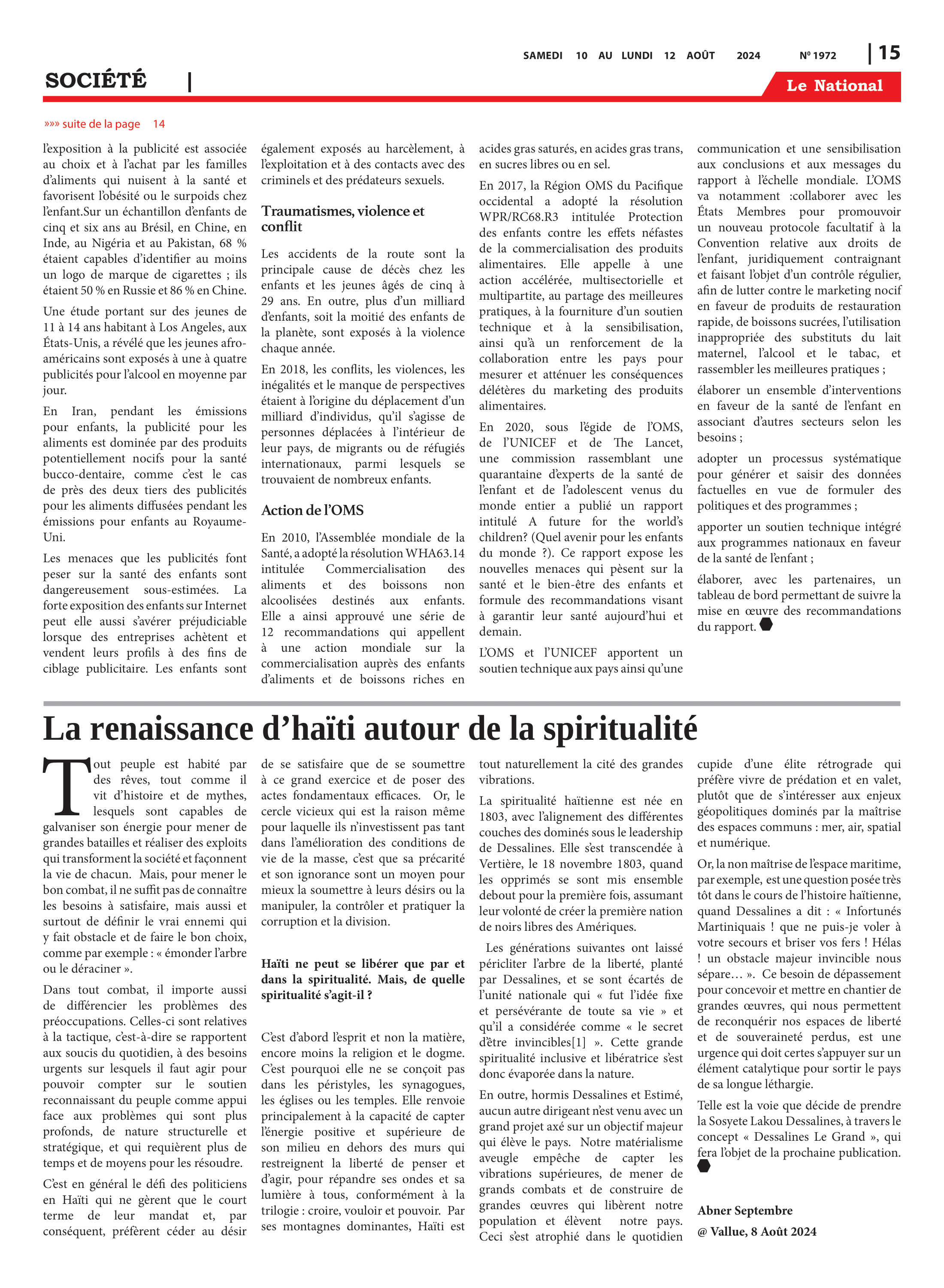 Page 15 de l'édition 1972