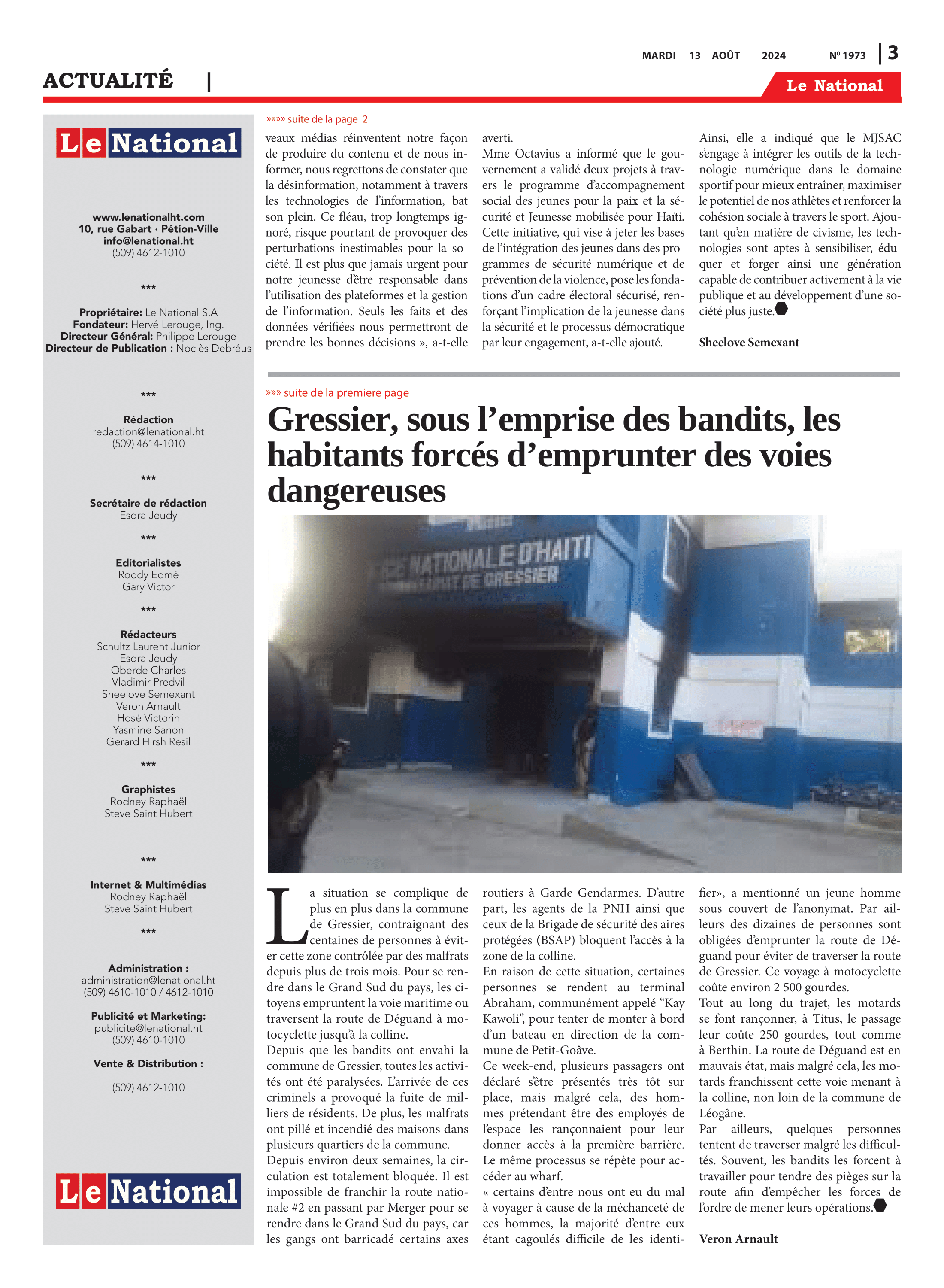 Page 3 de l'édition 1973