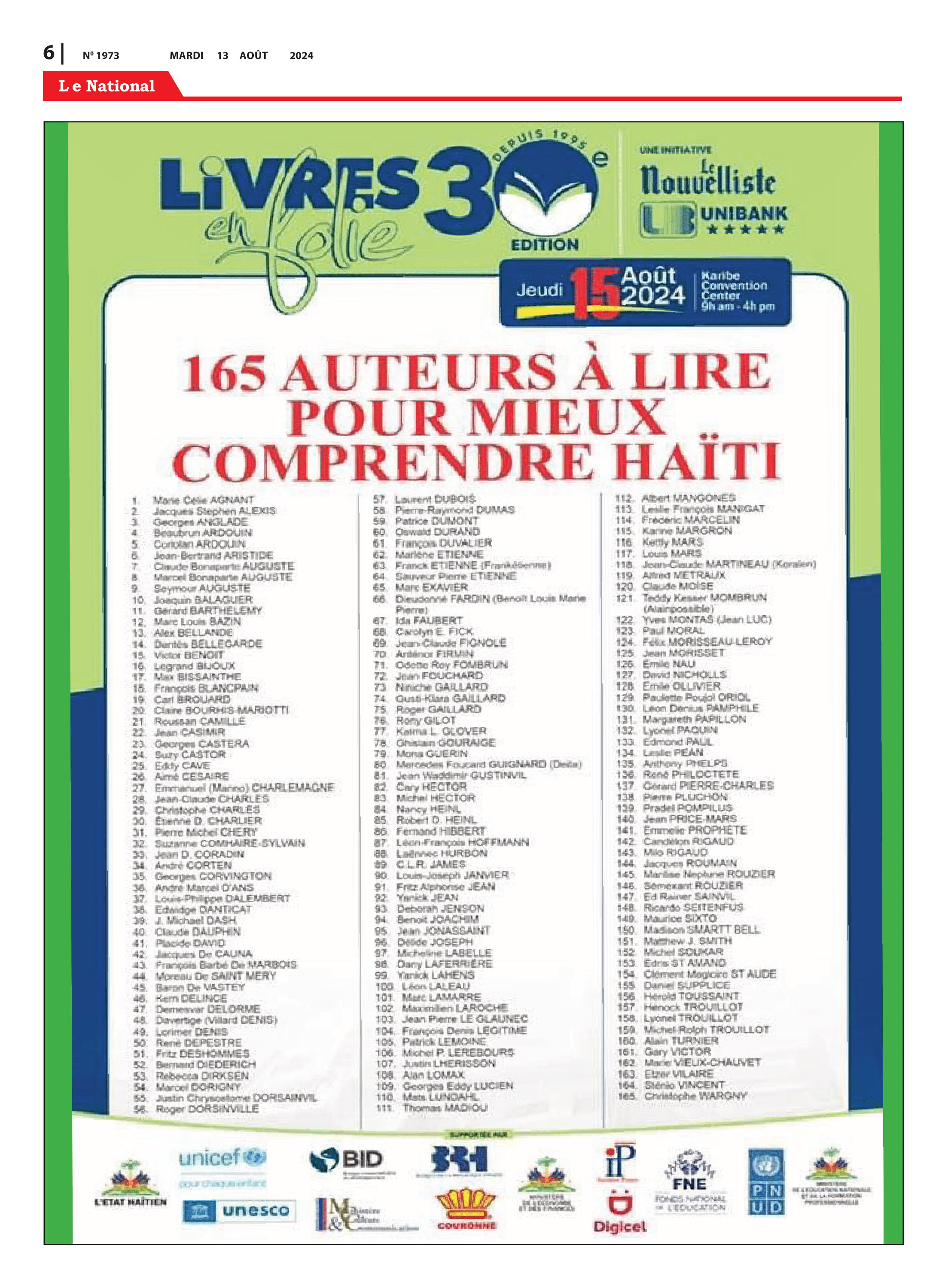 Page 6 de l'édition 1973