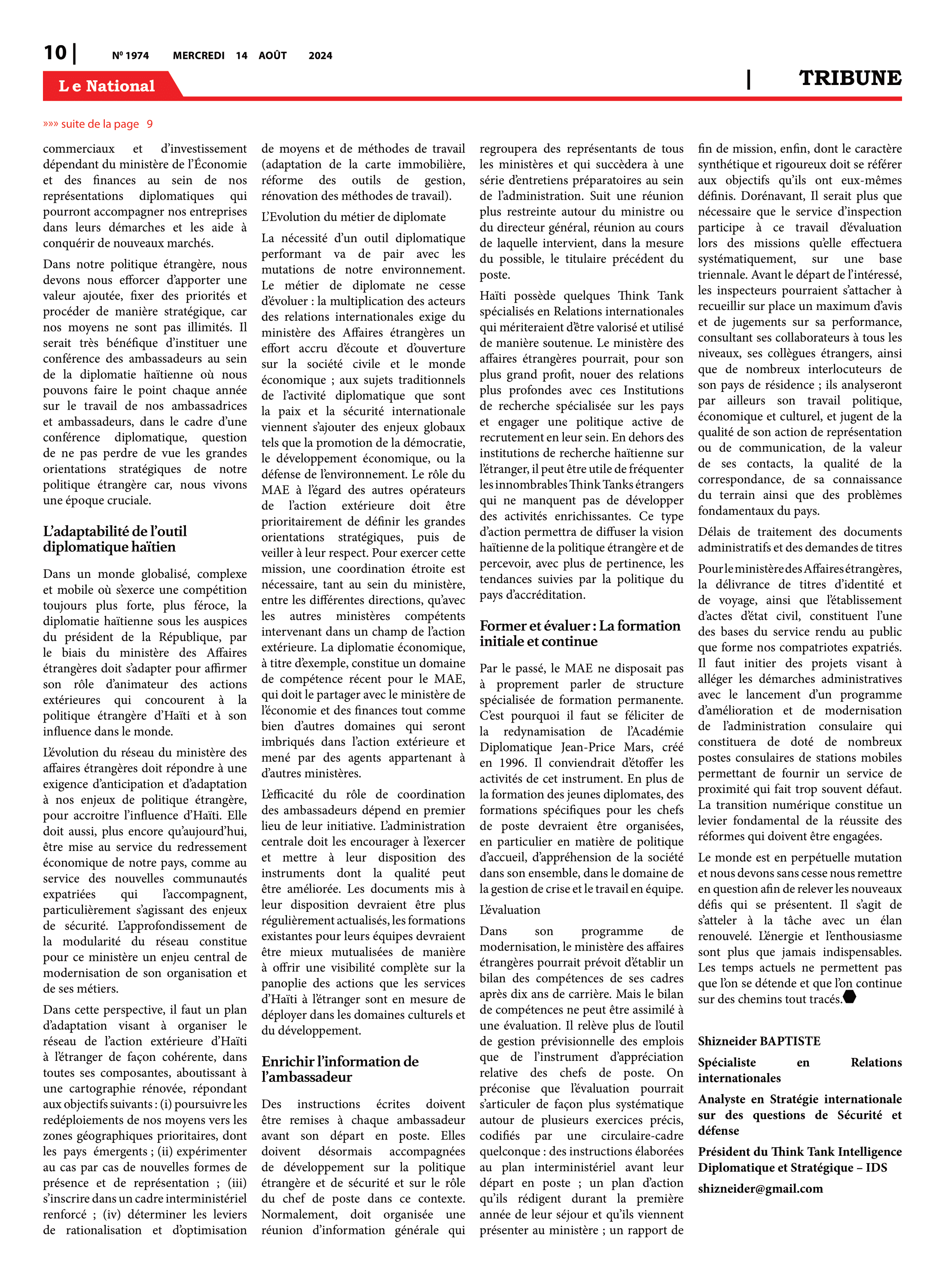 Page 10 de l'édition 1974