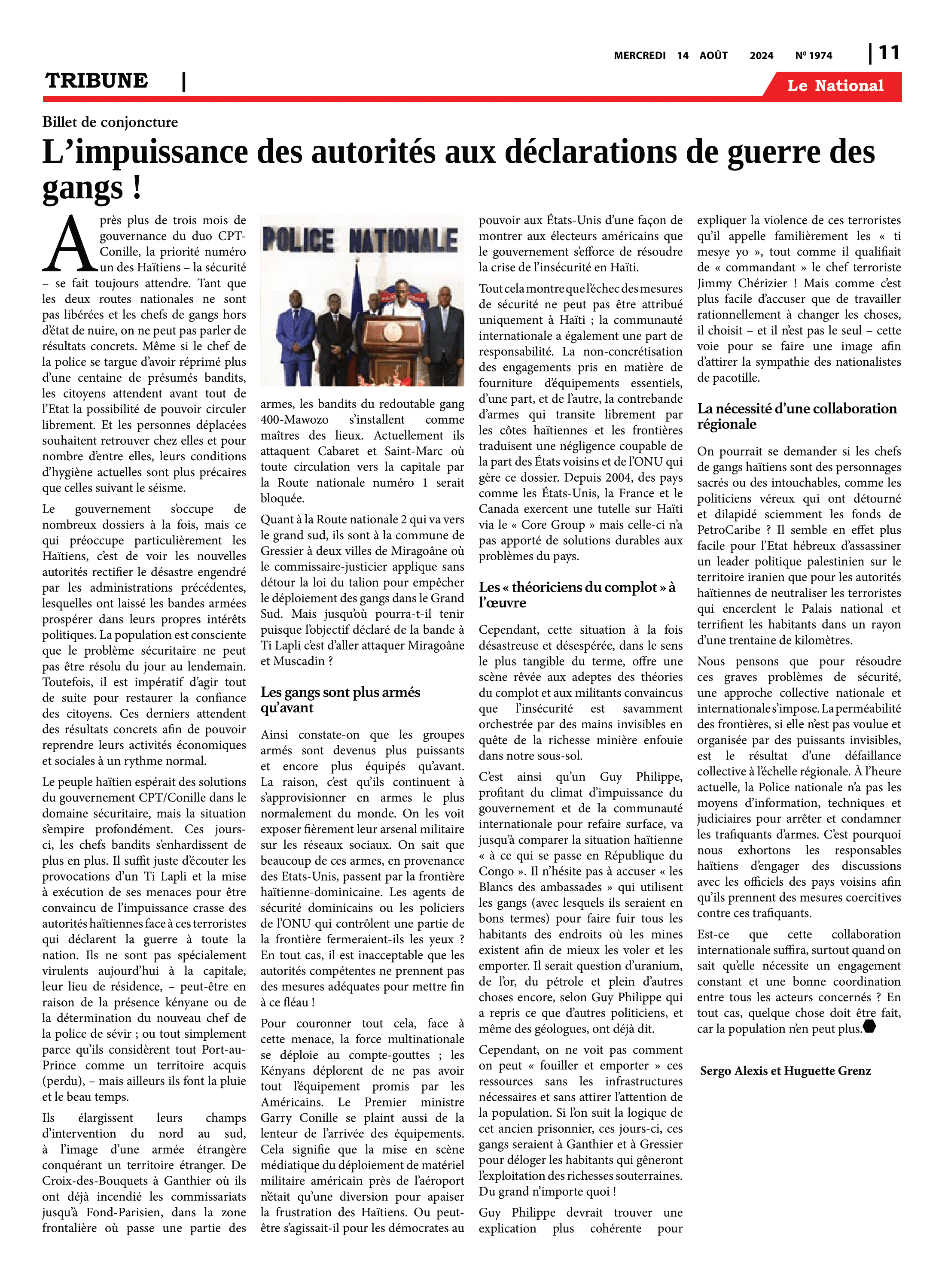 Page 11 de l'édition 1974