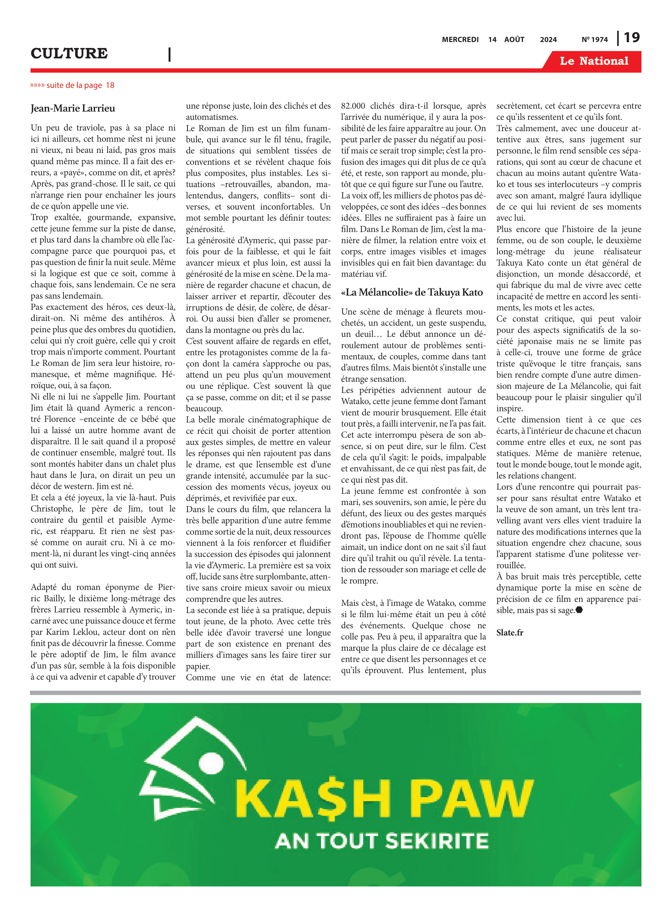 Page 19 de l'édition 1974