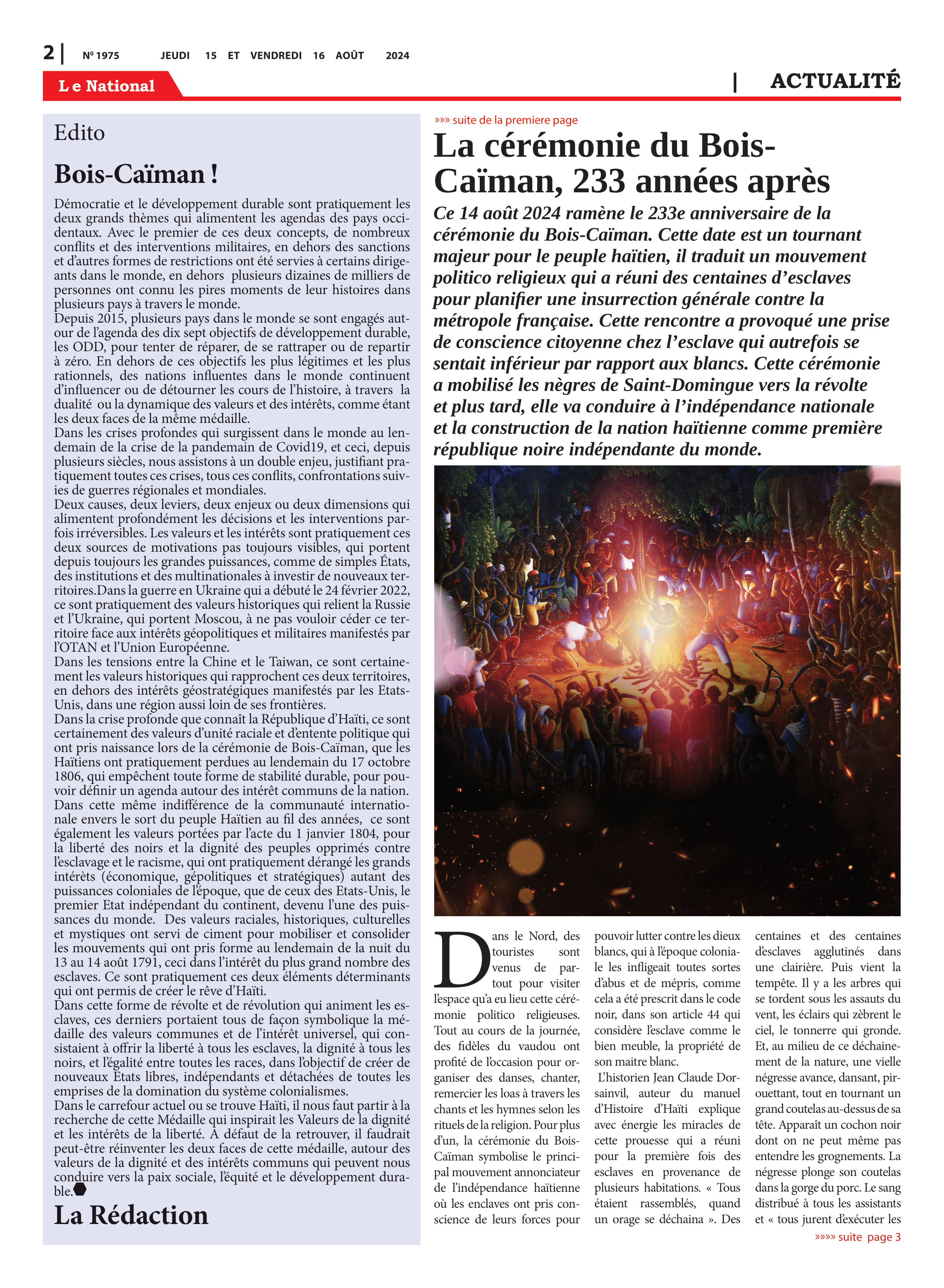 Page 2 de l'édition 1975