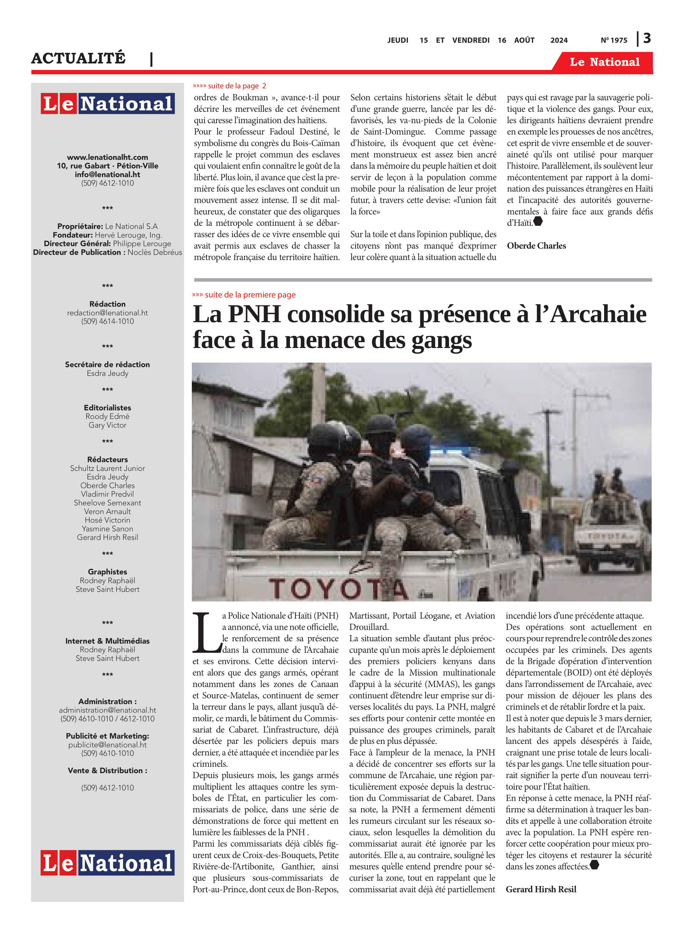 Page 3 de l'édition 1975
