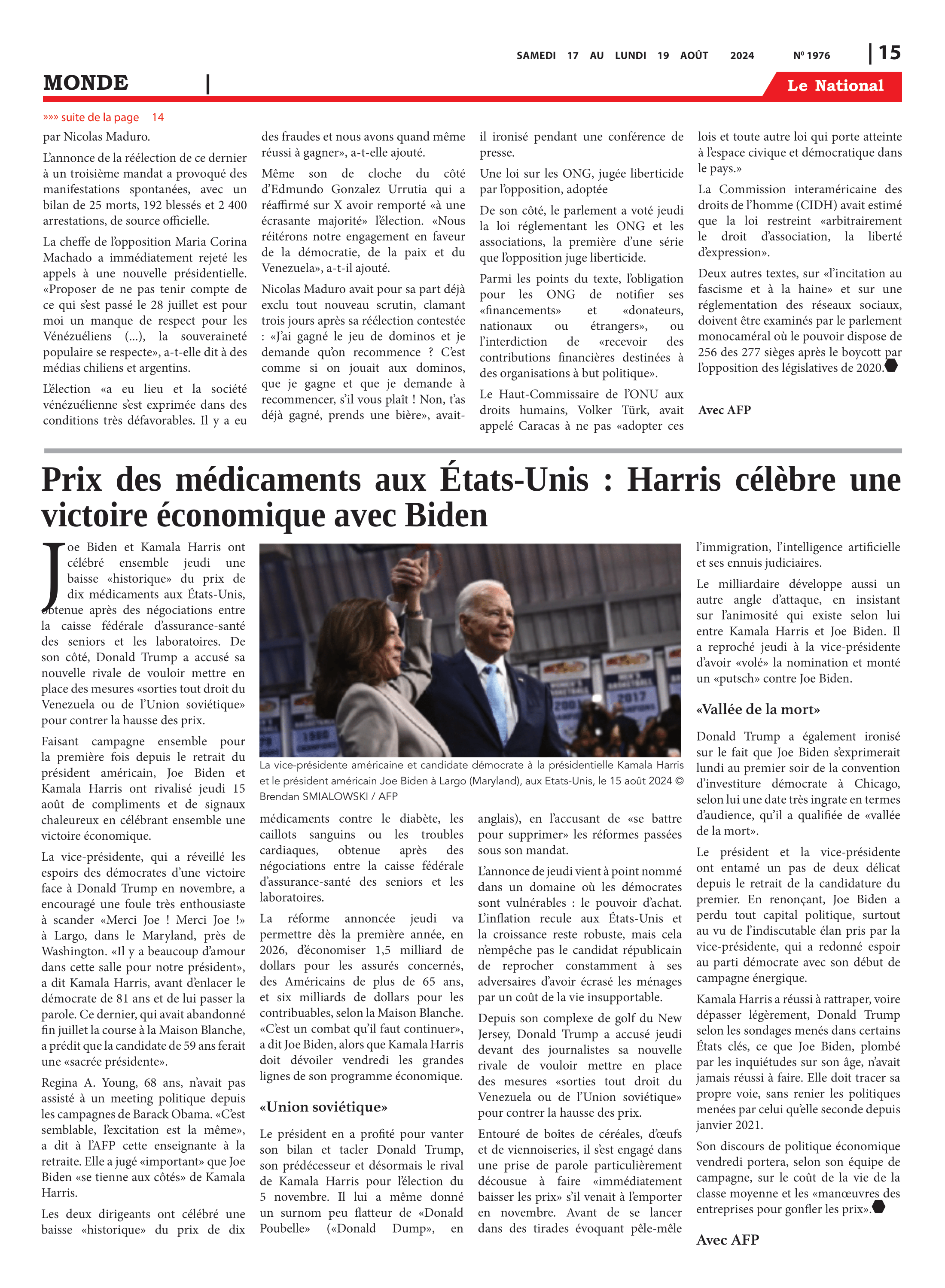 Page 15 de l'édition 1976