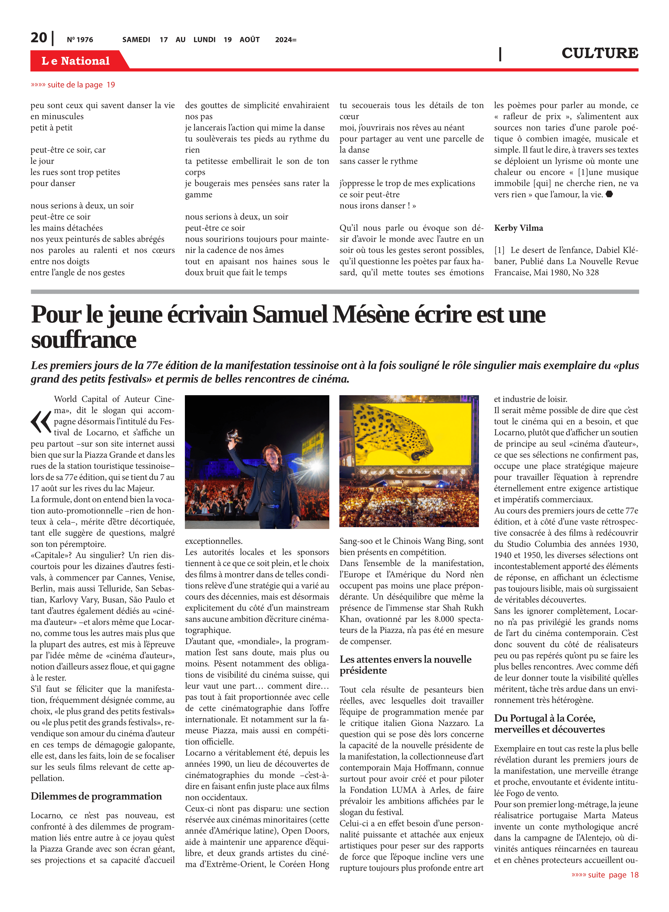 Page 20 de l'édition 1976