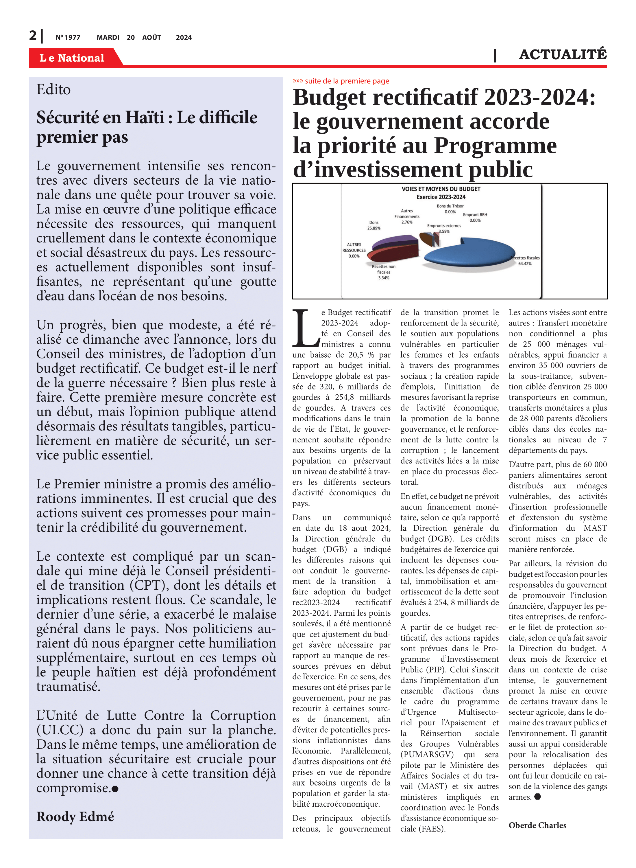 Page 2 de l'édition 1977