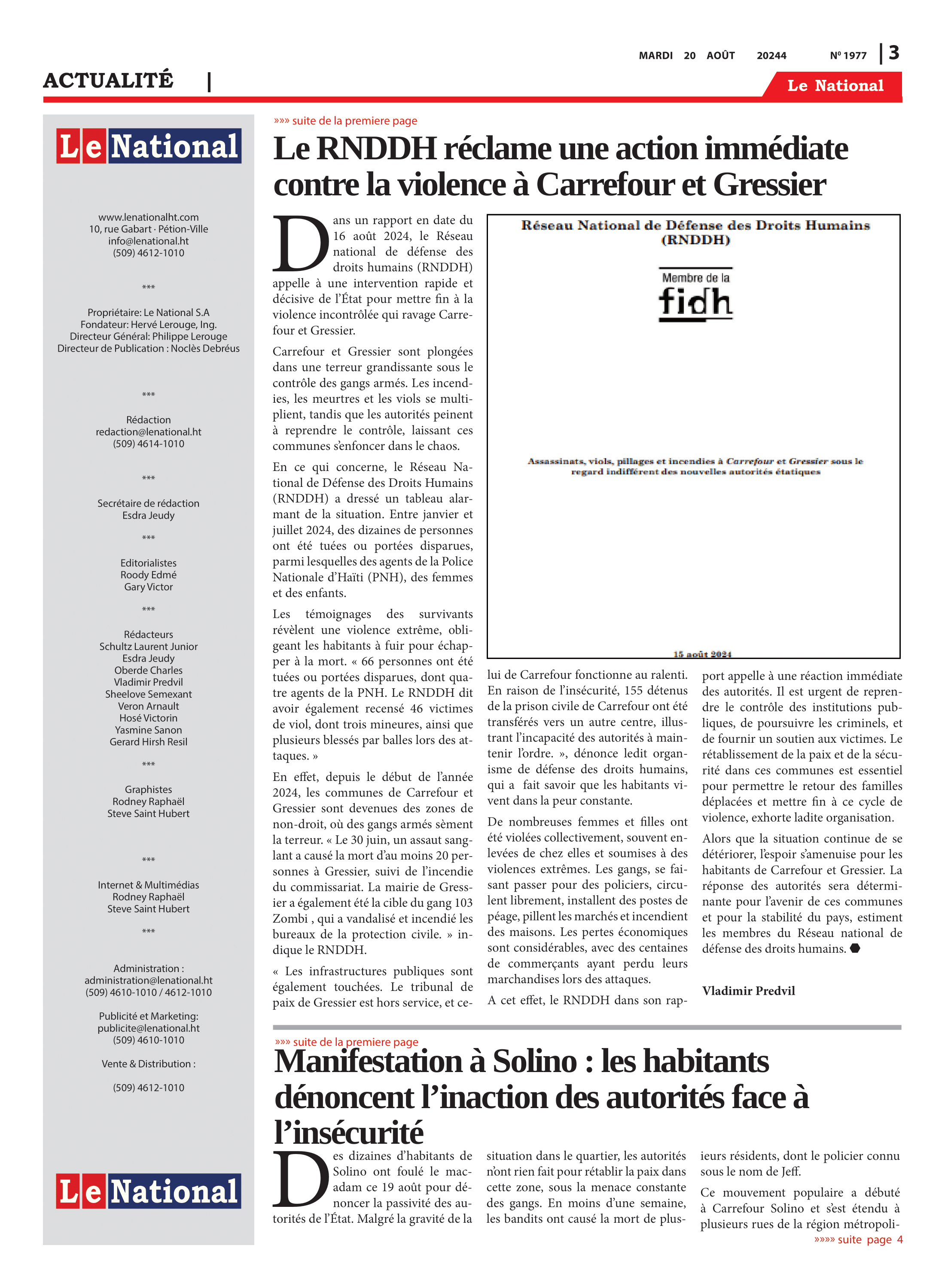 Page 3 de l'édition 1977