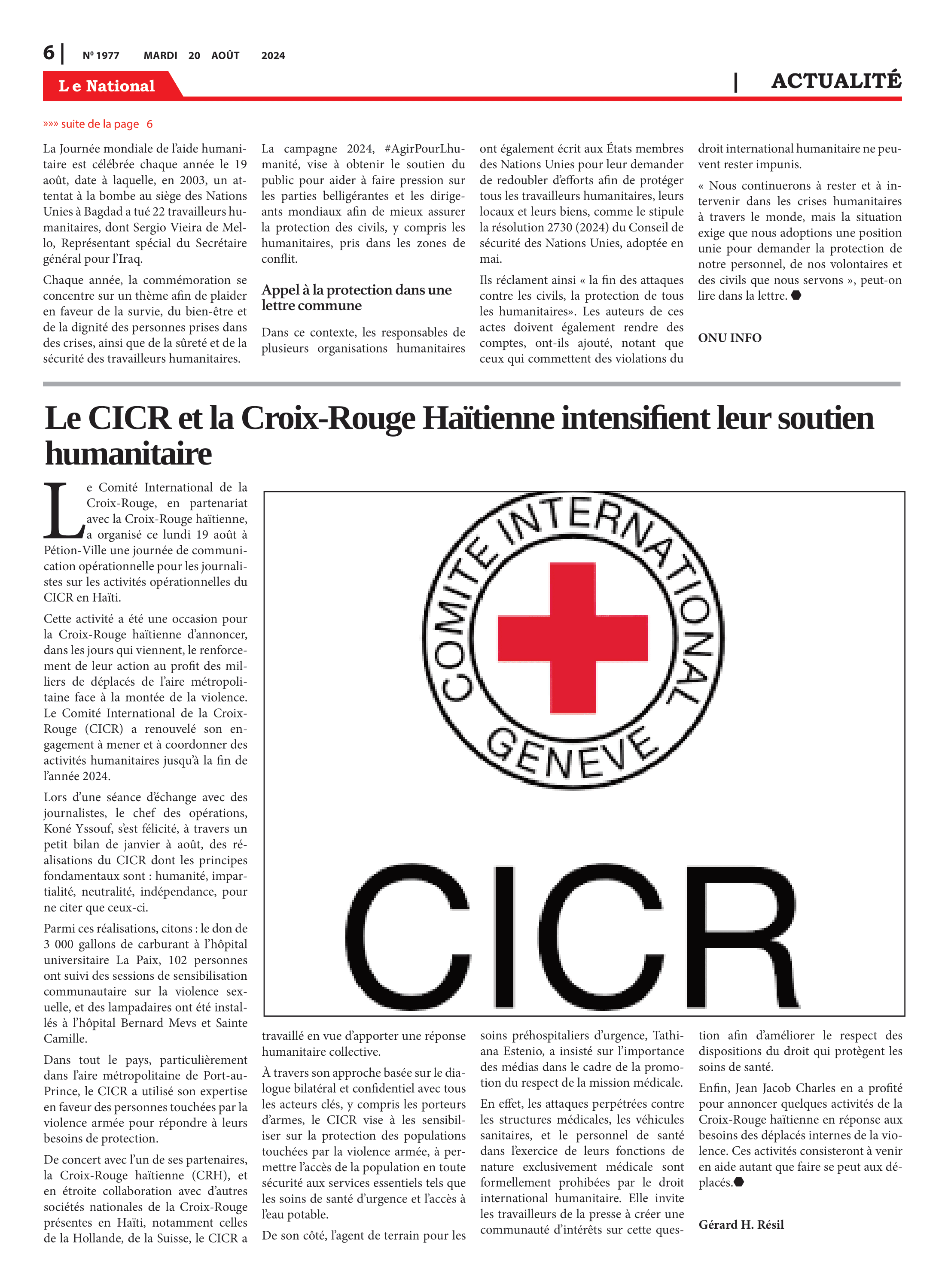 Page 6 de l'édition 1977