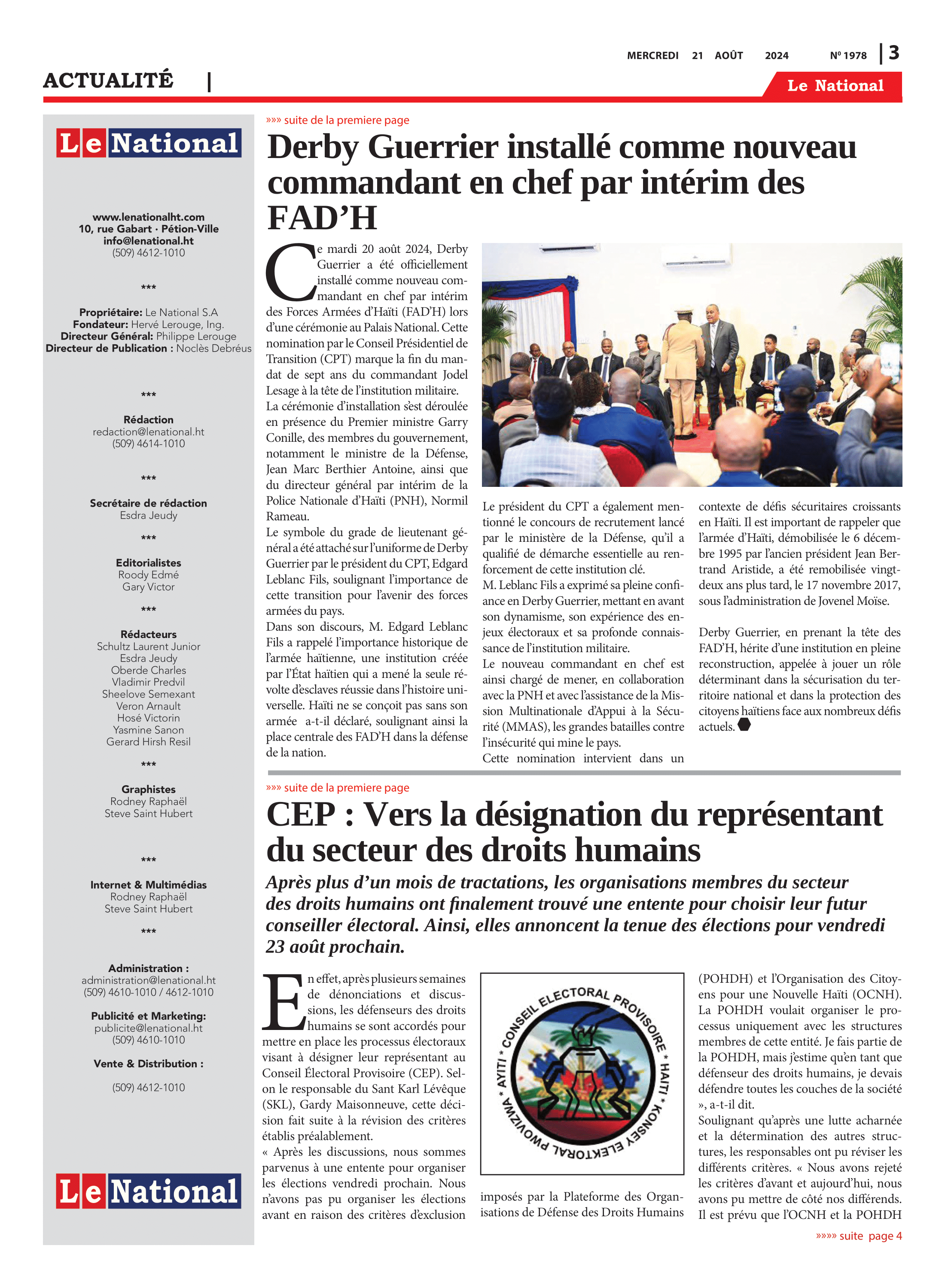 Page 3 de l'édition 1978