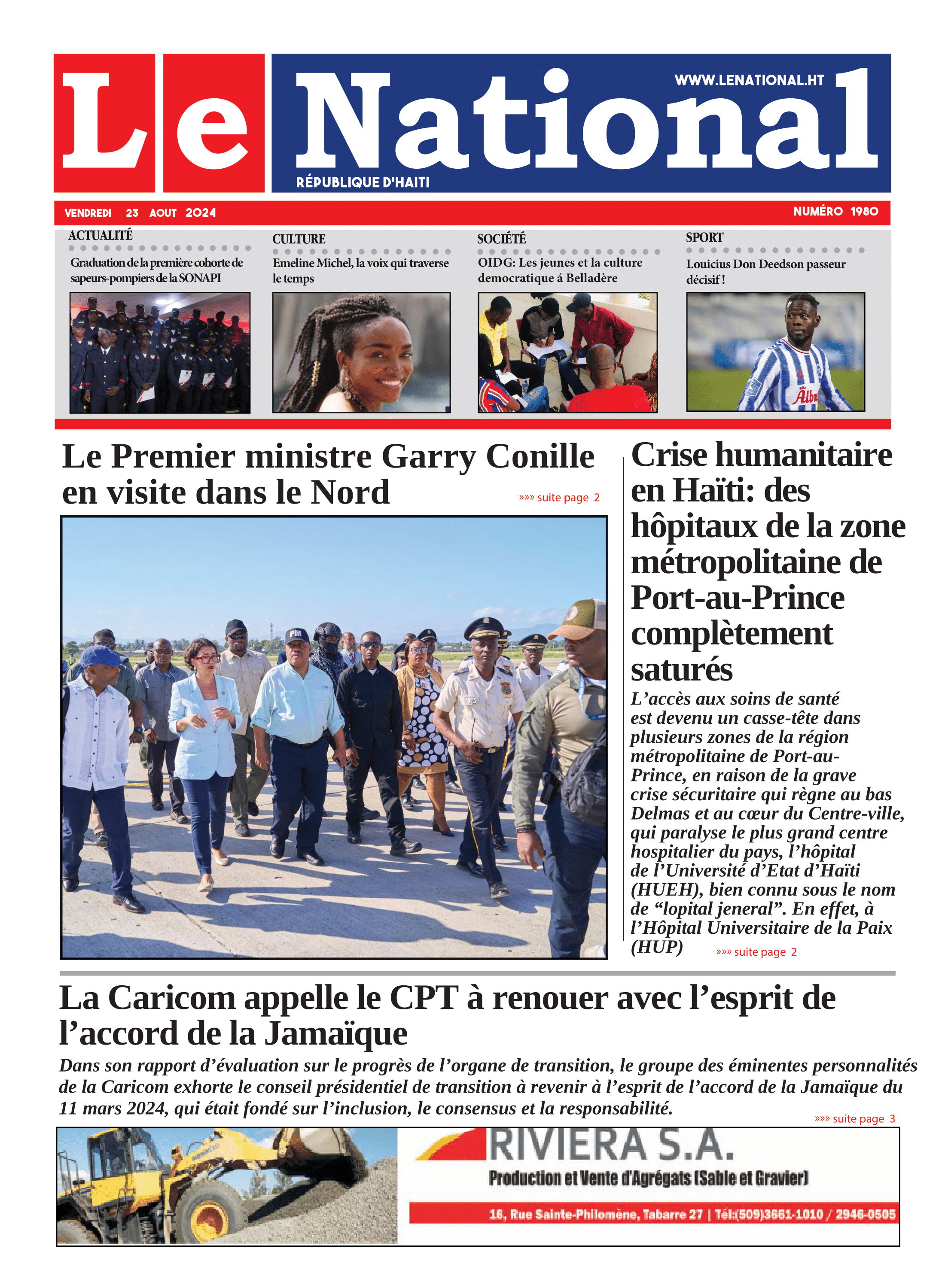 Page 1 de l'édition 1980