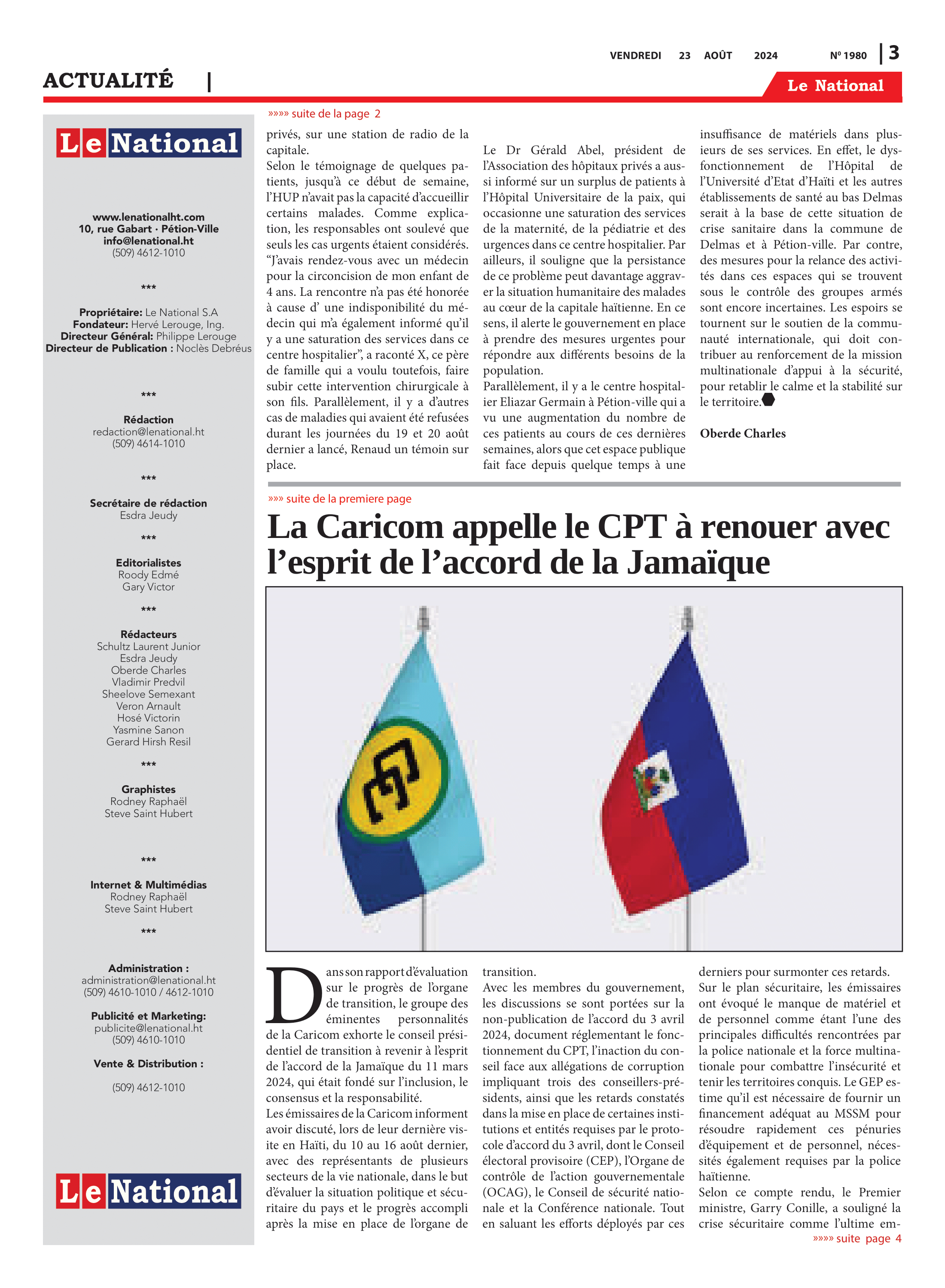 Page 3 de l'édition 1980