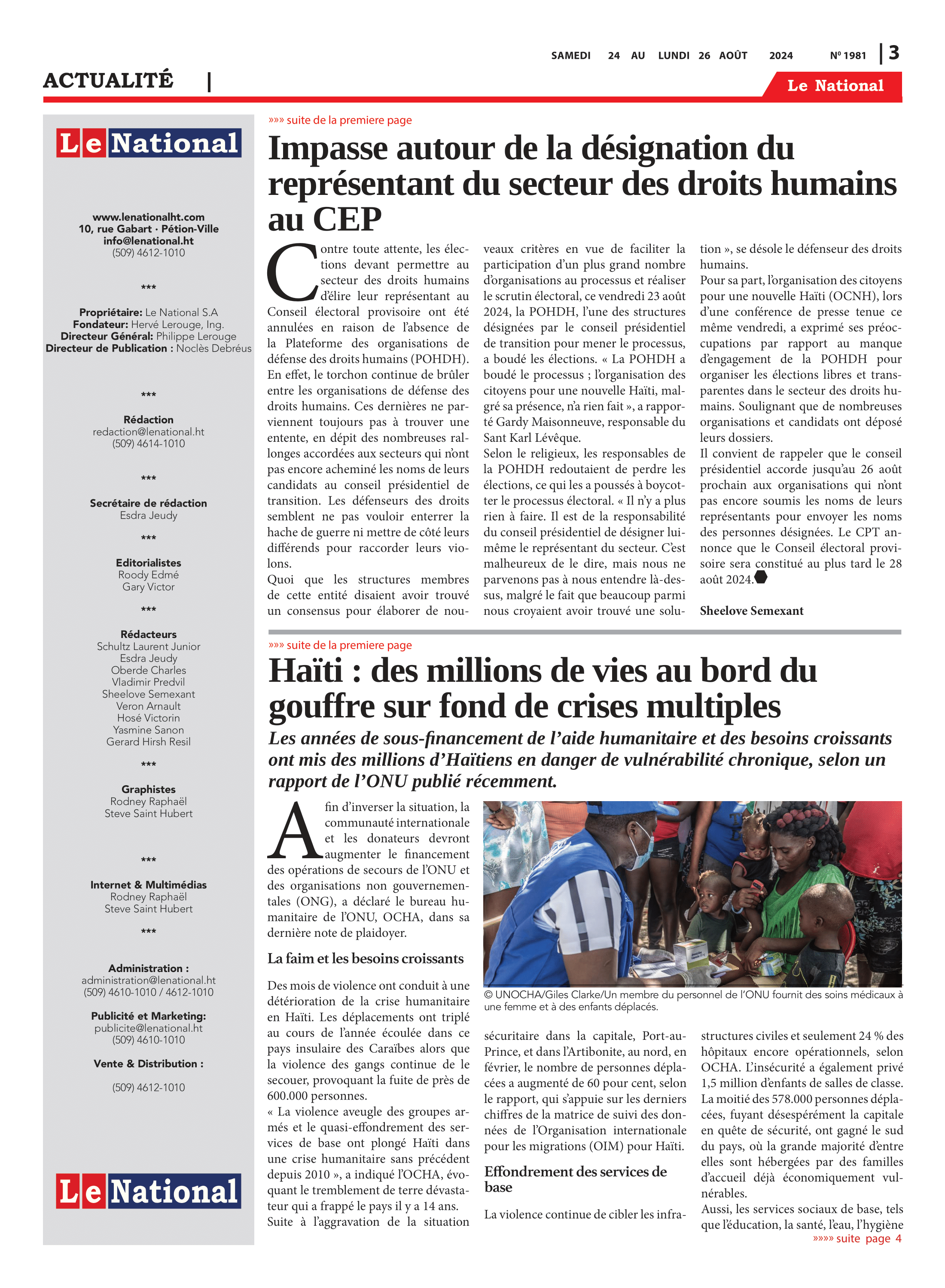 Page 3 de l'édition 1981