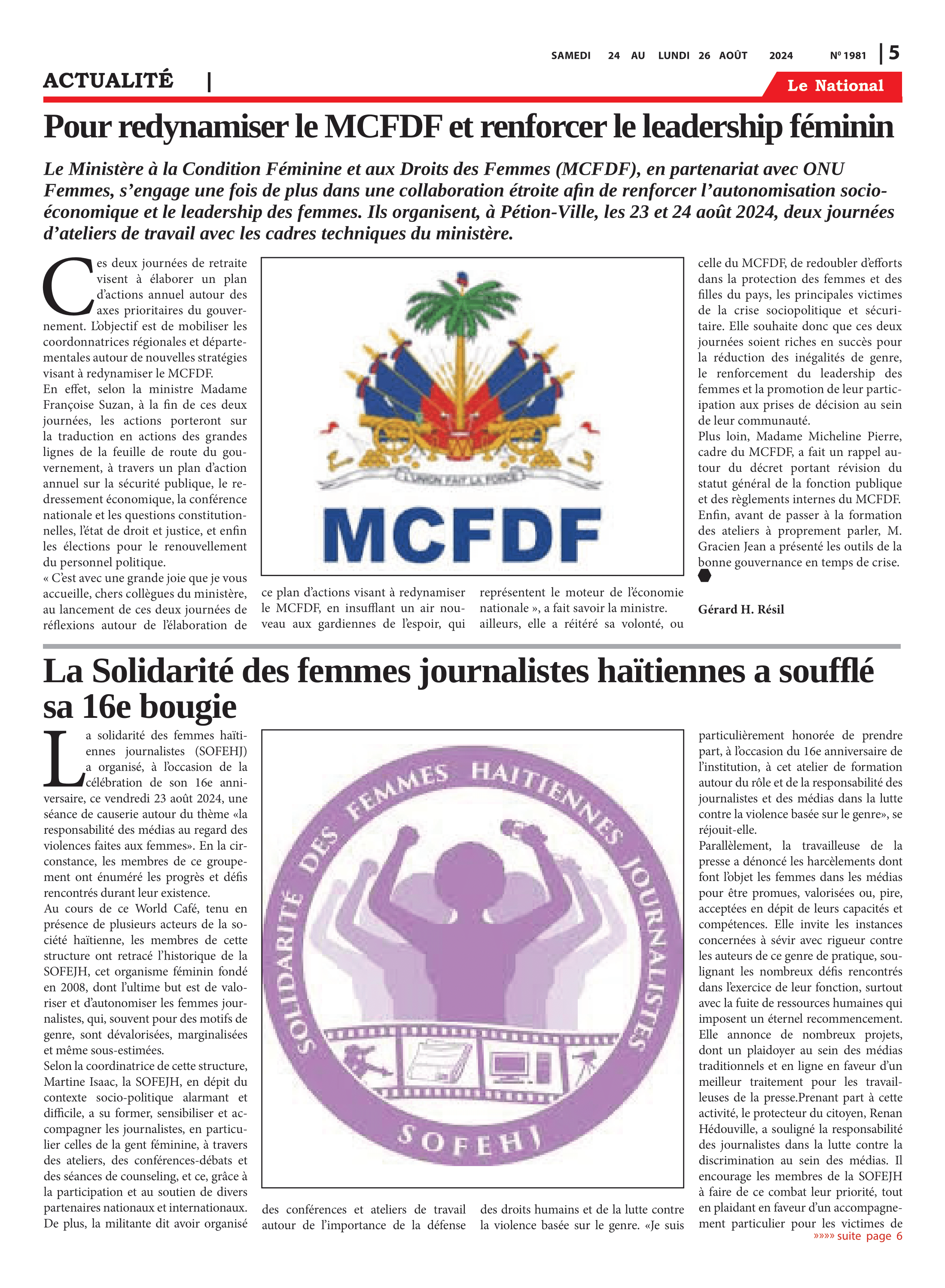 Page 5 de l'édition 1981