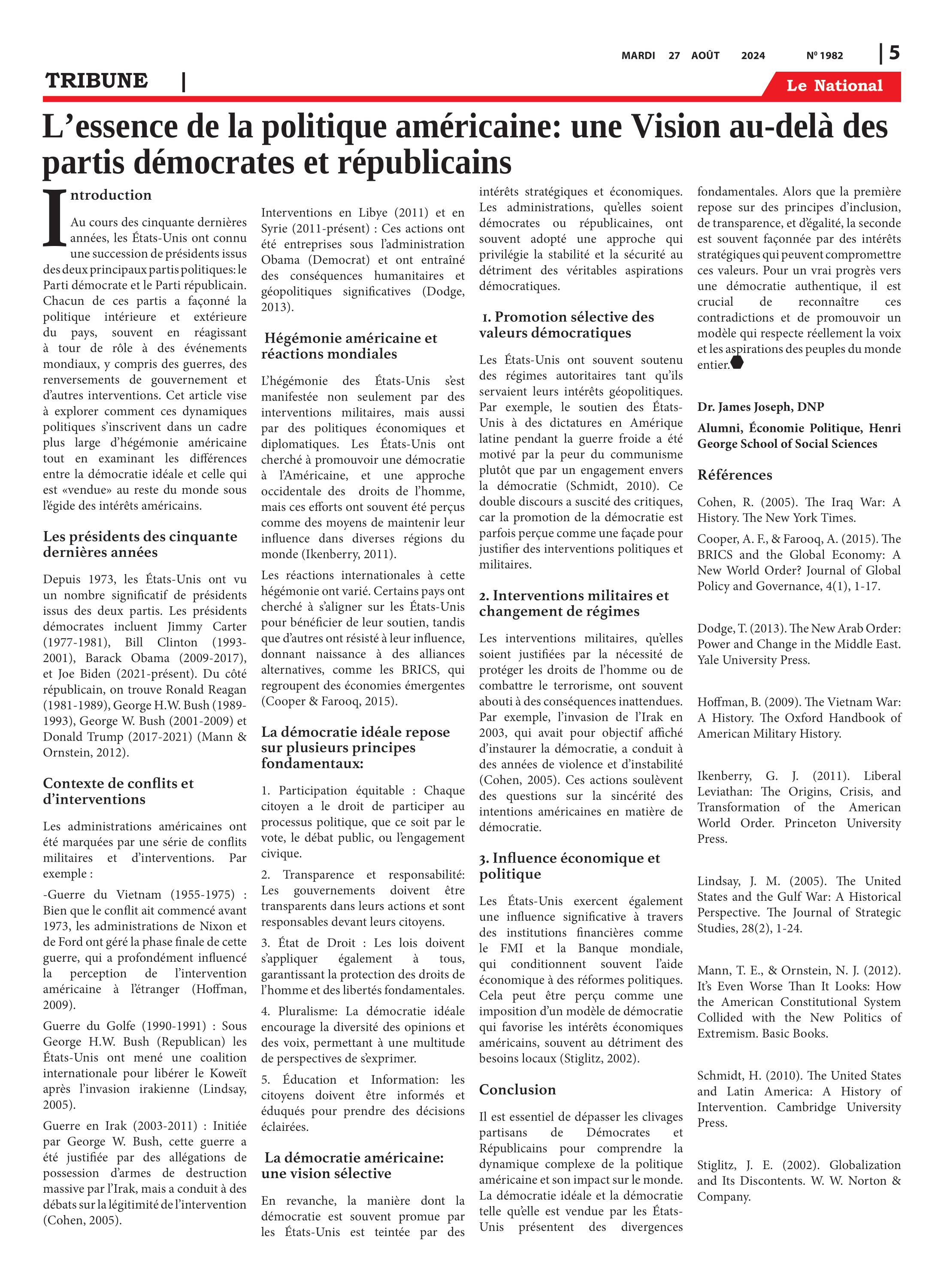 Page 5 de l'édition 1982