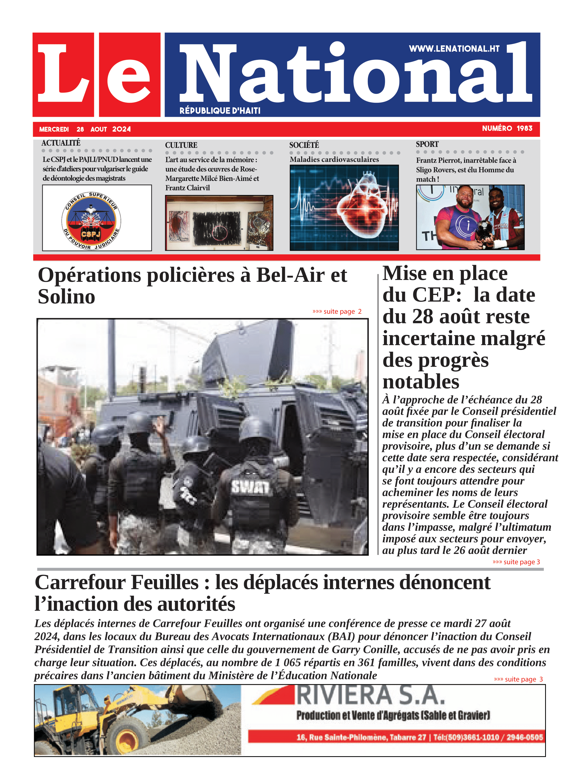 Page 1 de l'édition 1983