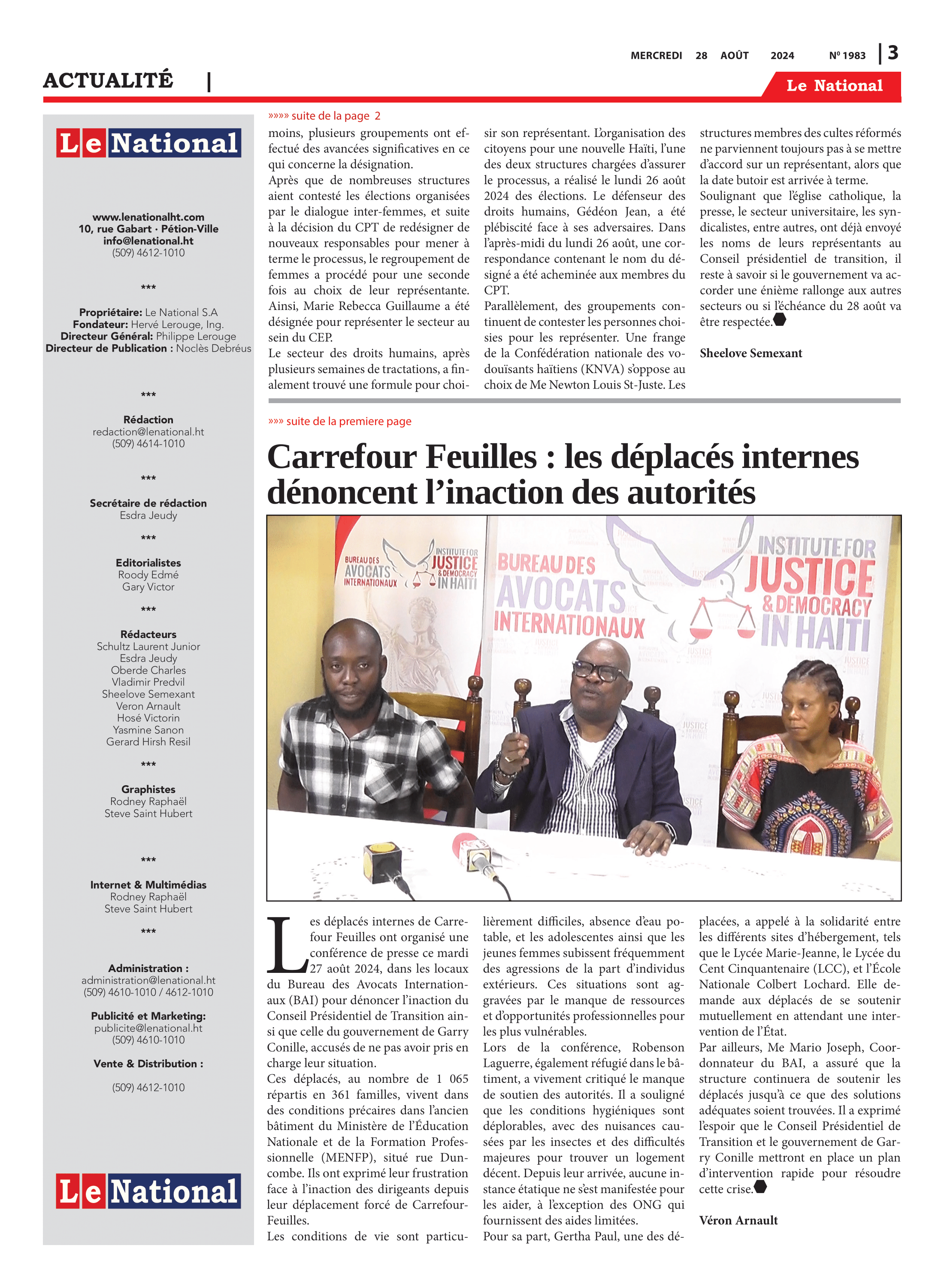 Page 3 de l'édition 1983