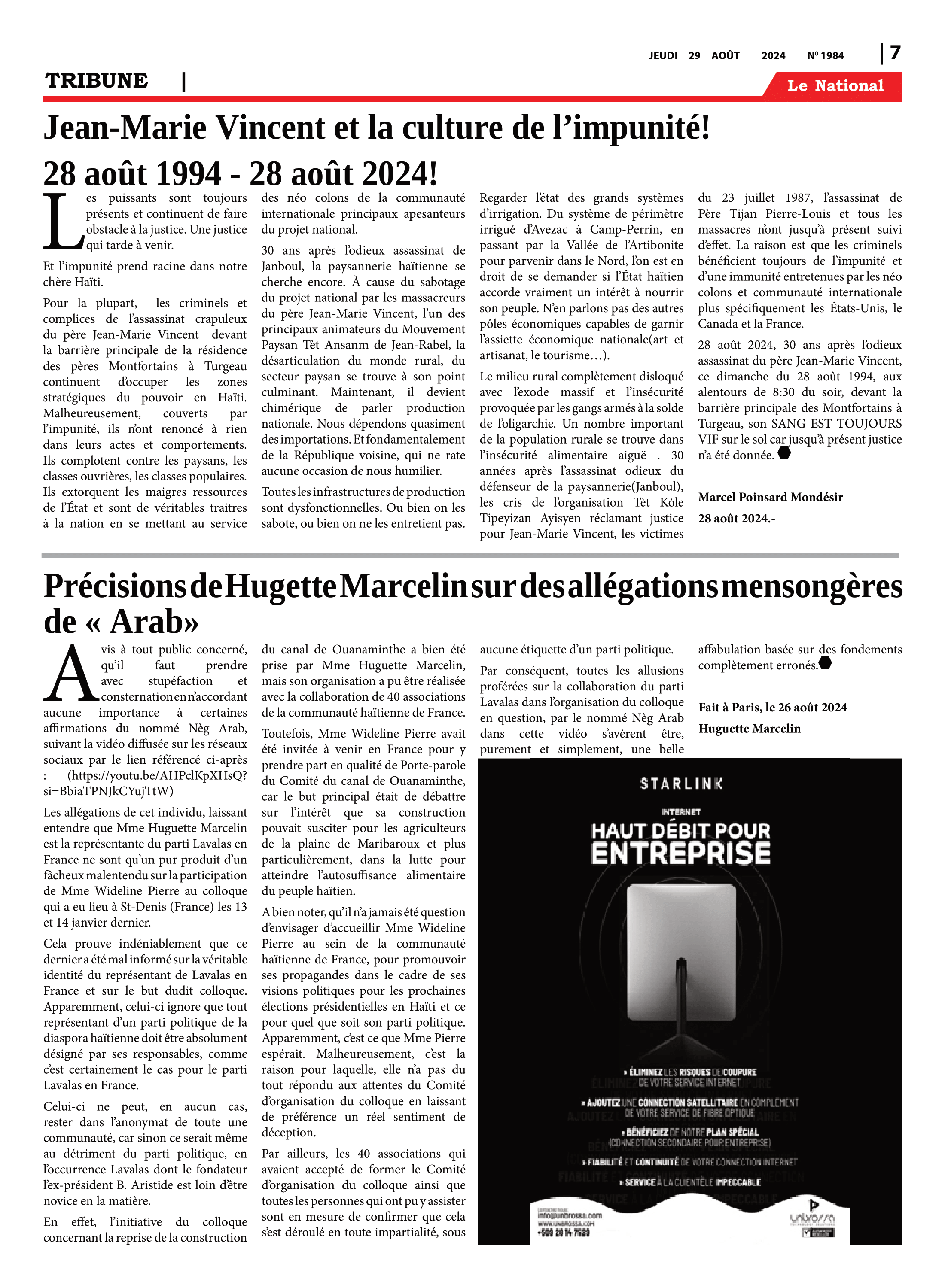 Page 7 de l'édition 1984