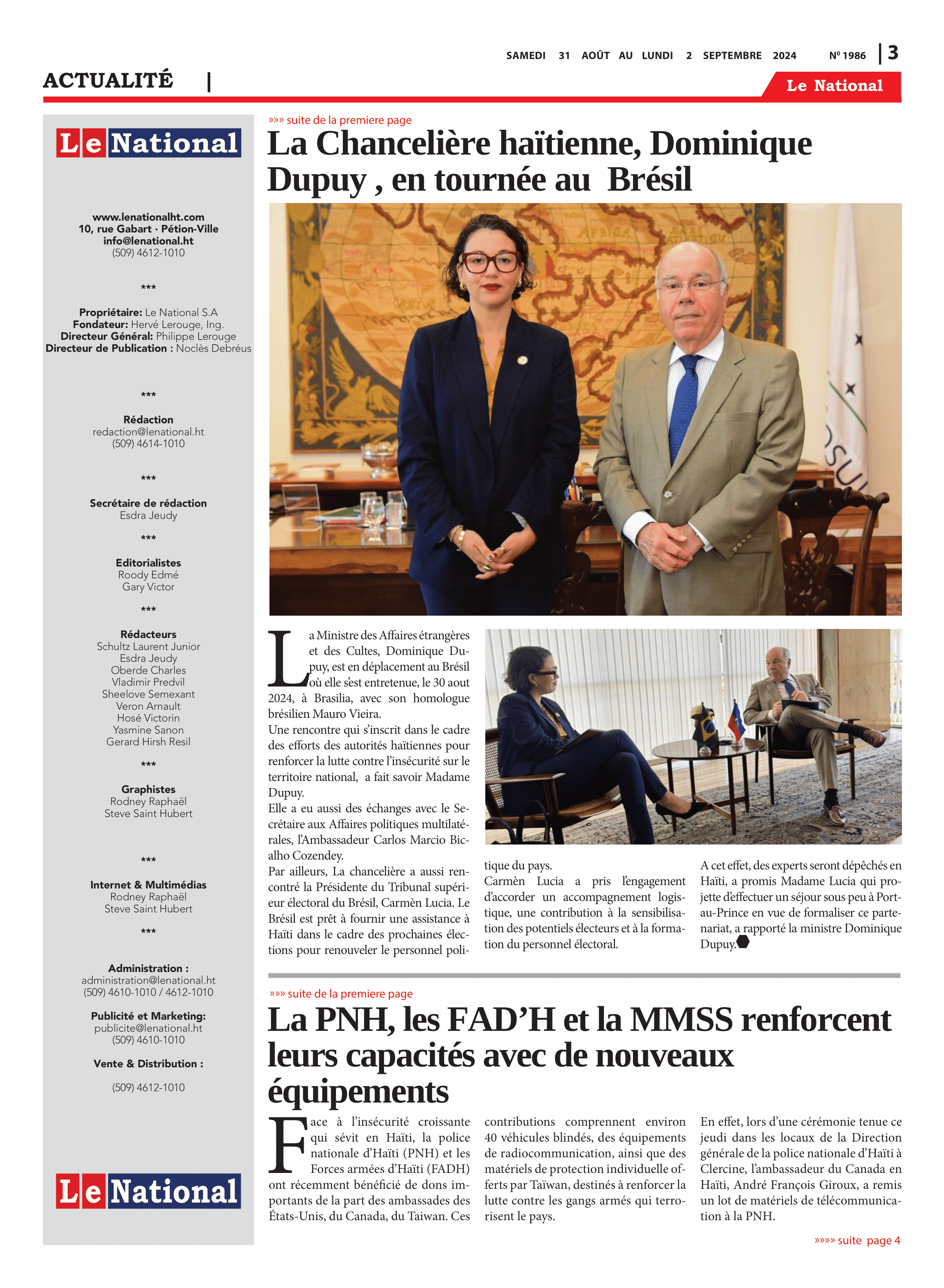 Page 3 de l'édition 1986