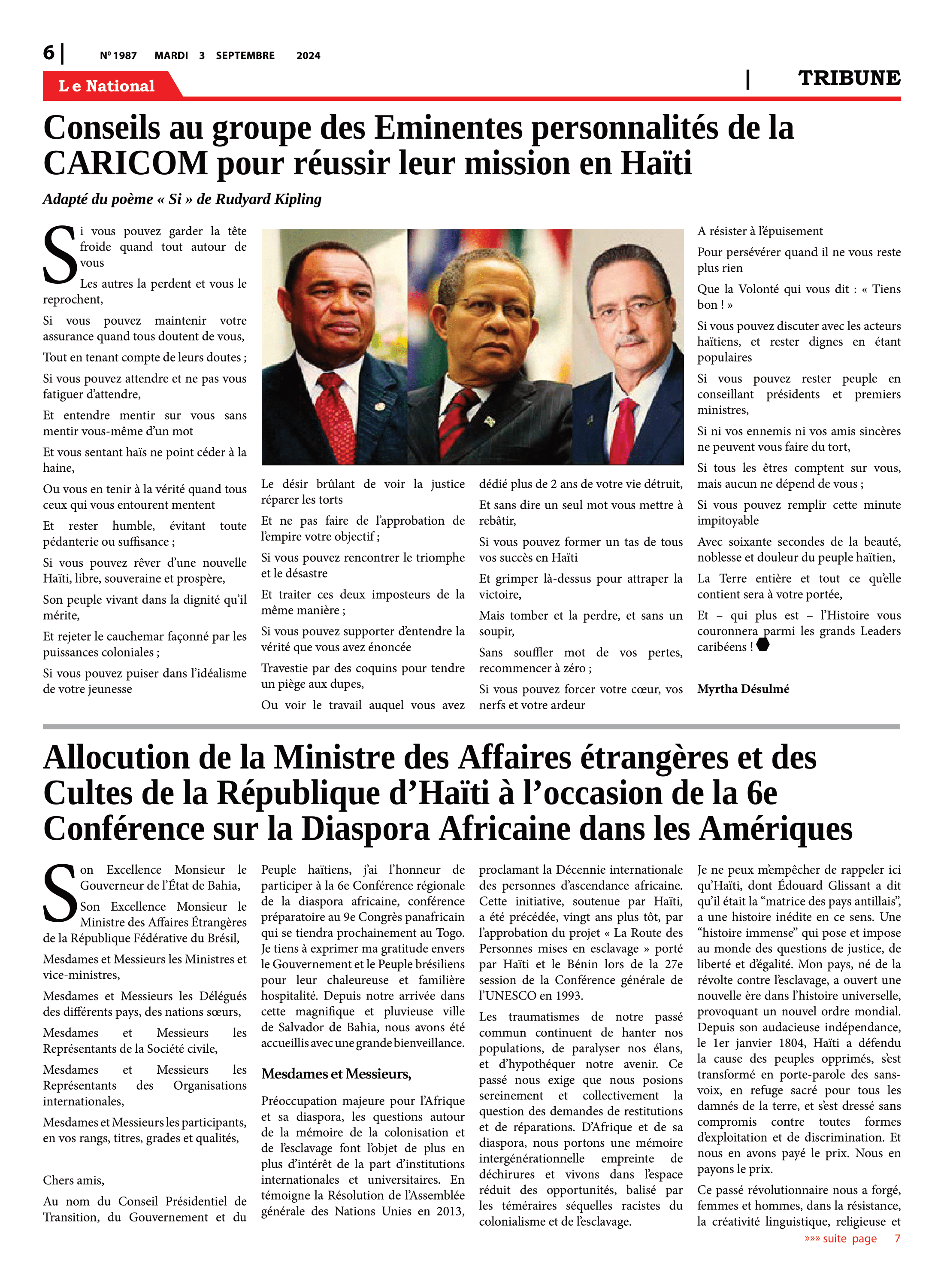 Page 6 de l'édition 1987
