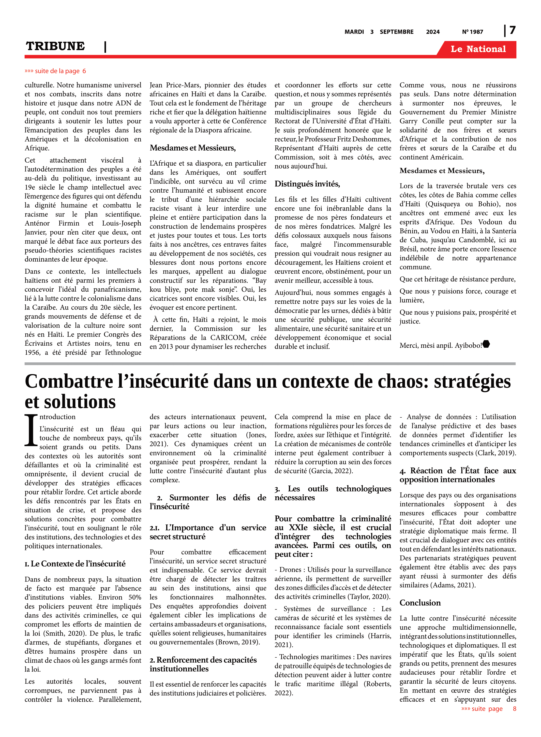 Page 7 de l'édition 1987