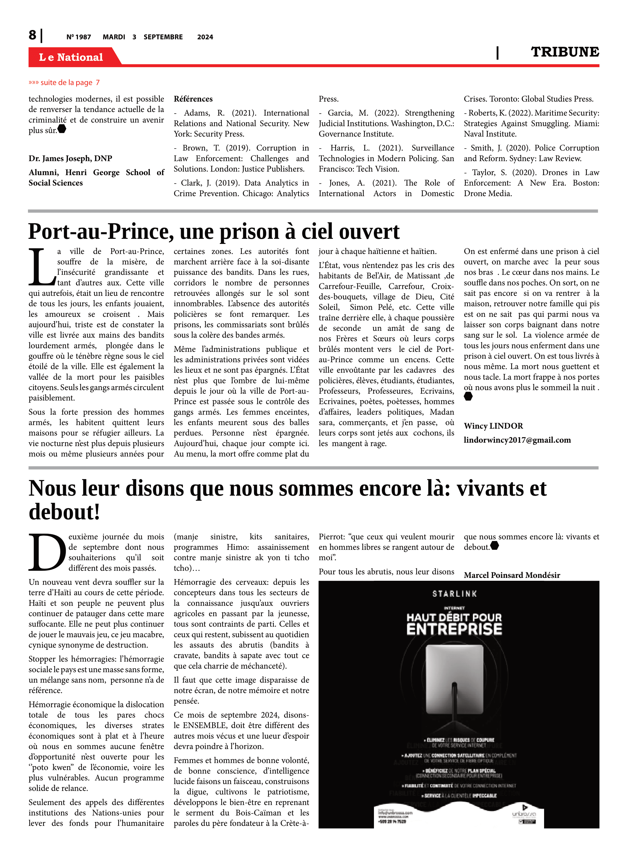 Page 8 de l'édition 1987