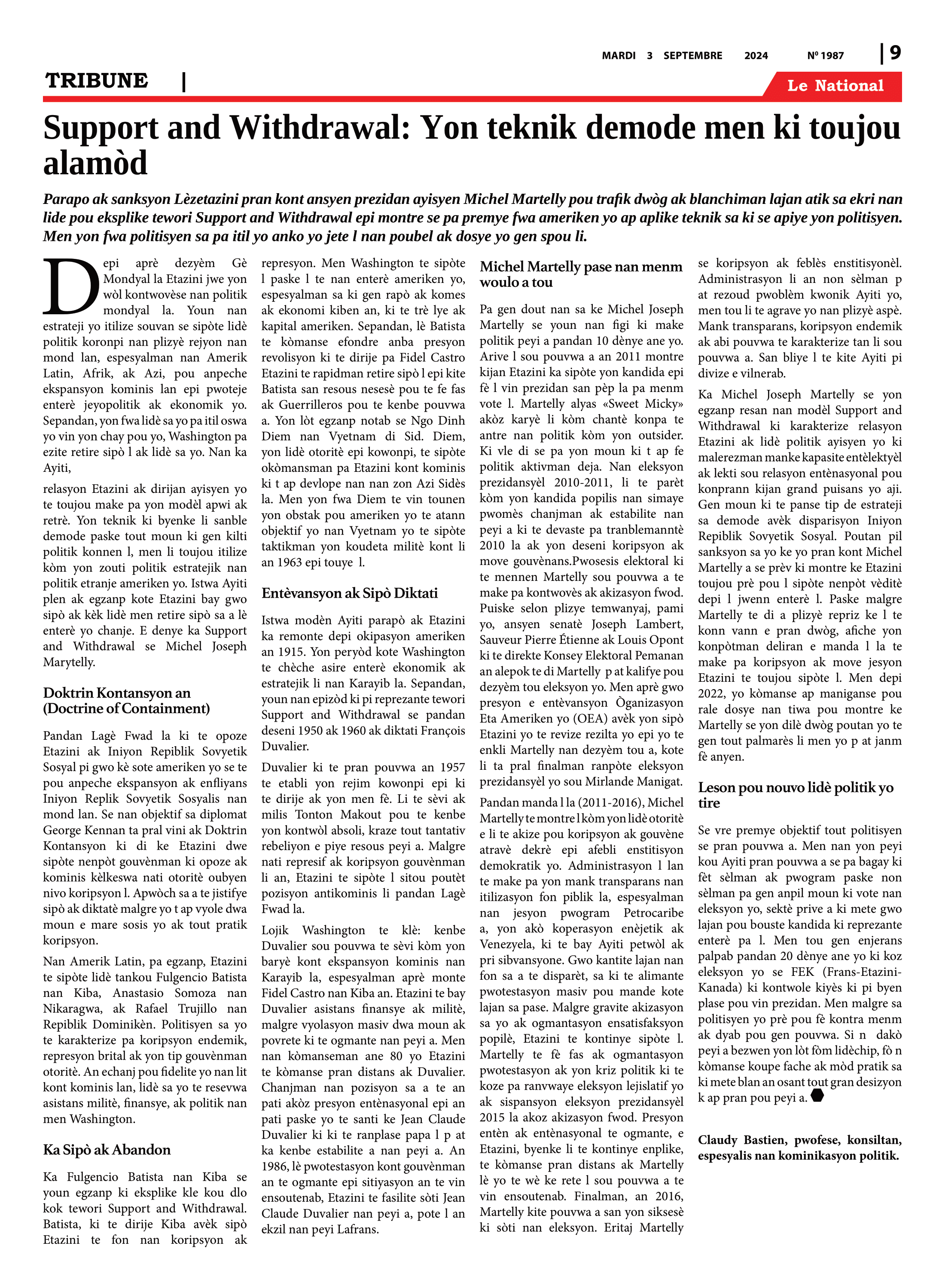 Page 9 de l'édition 1987