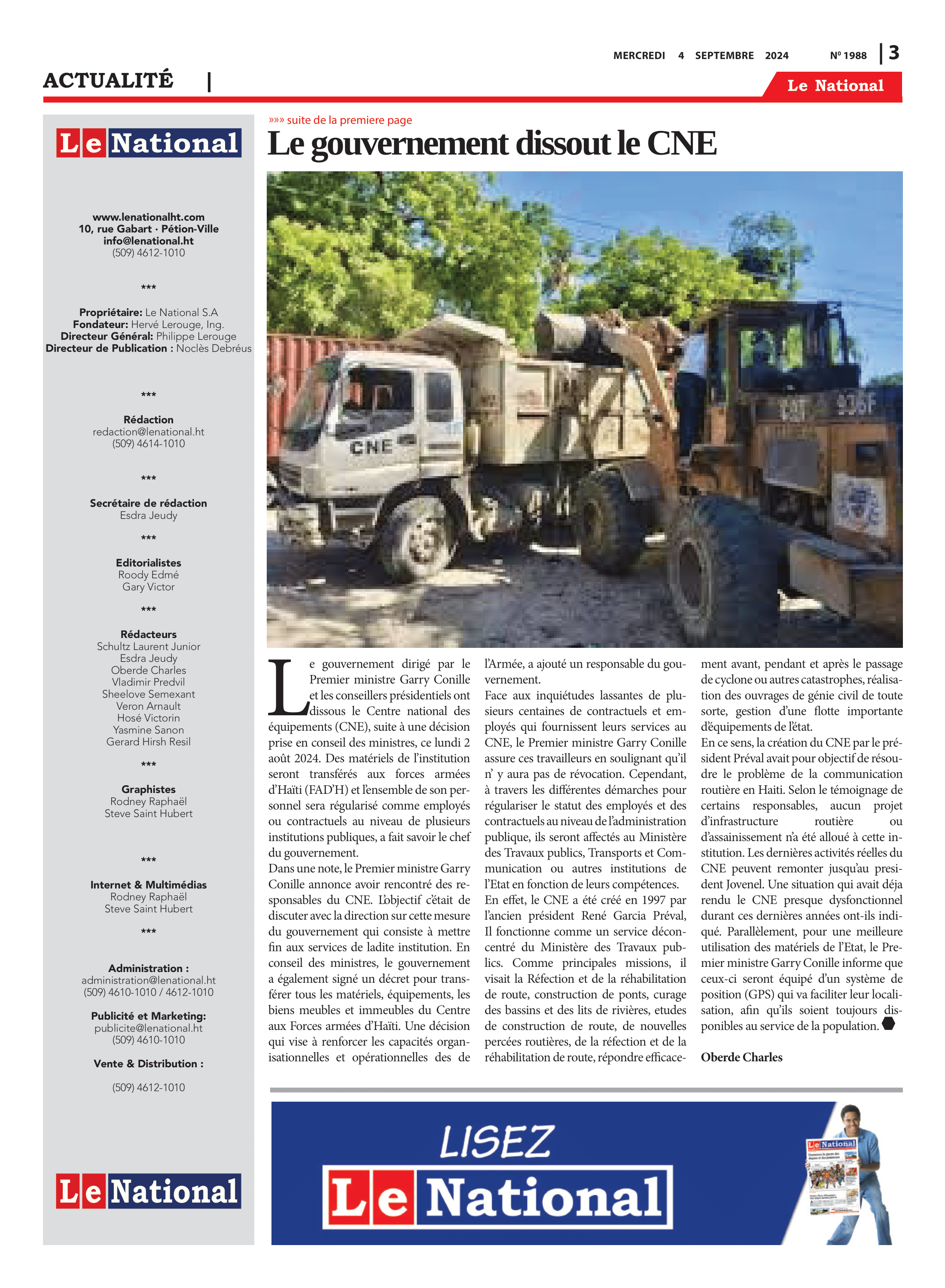 Page 3 de l'édition 1988