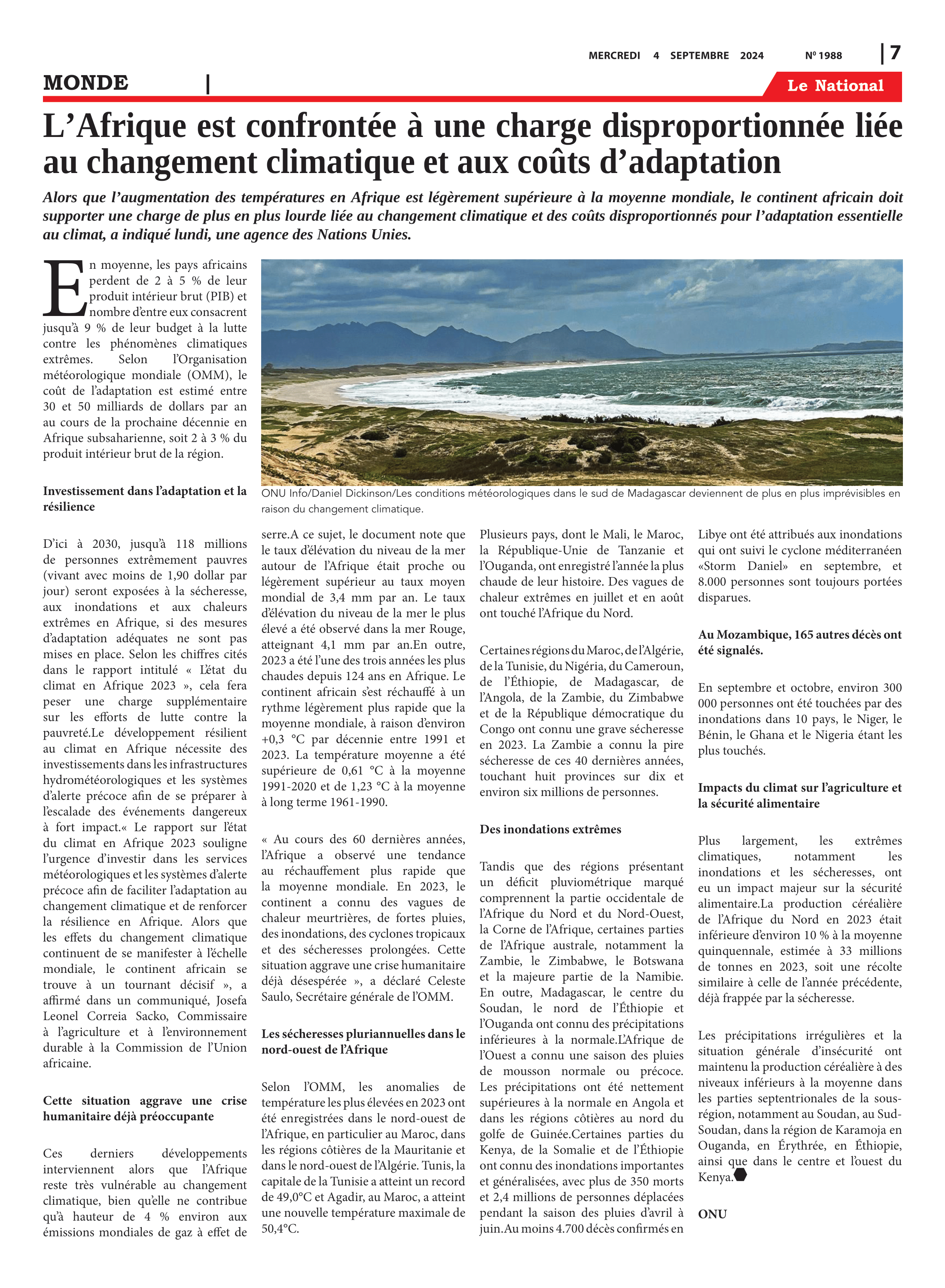 Page 7 de l'édition 1988
