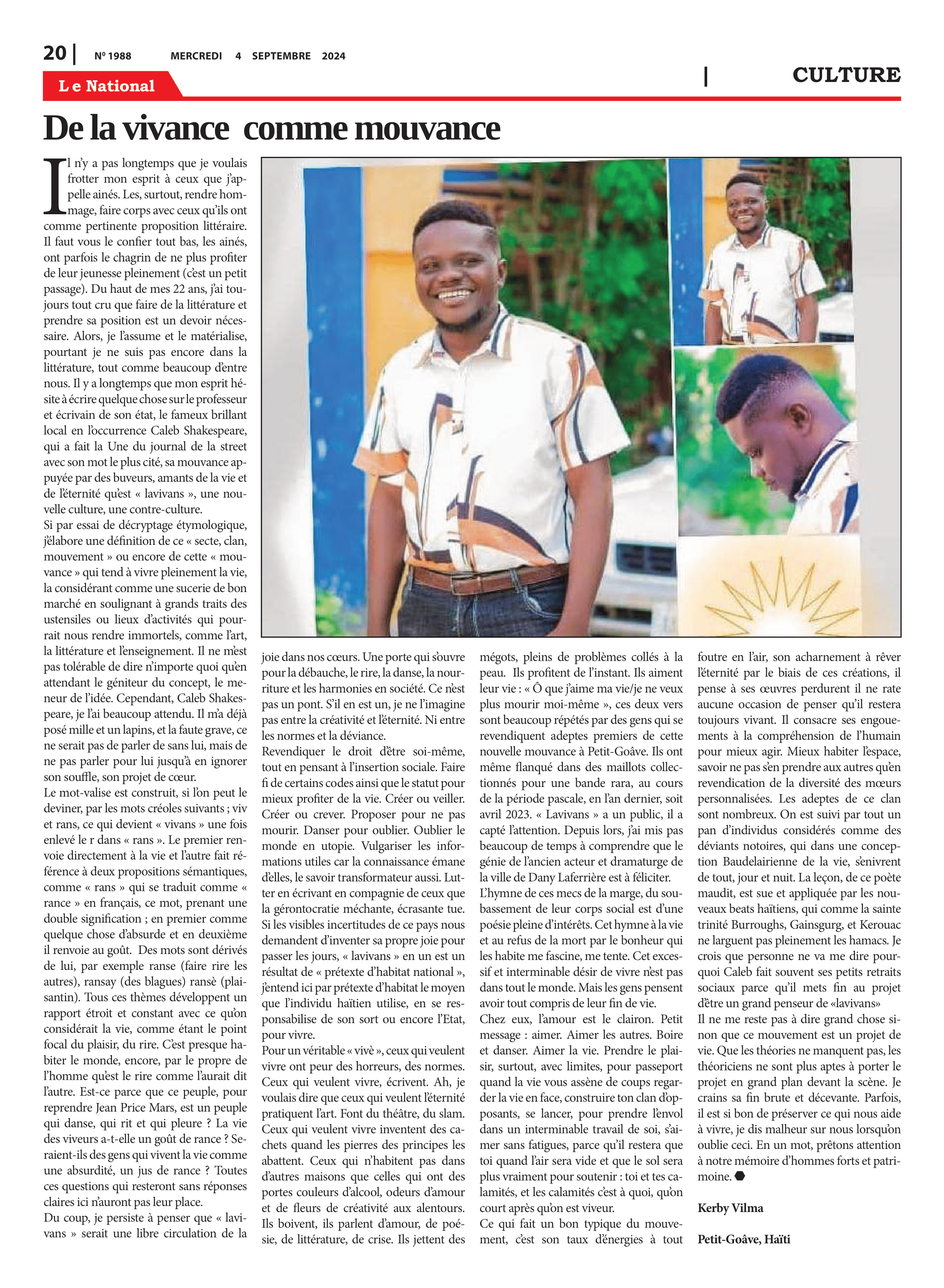 Page 20 de l'édition 1988