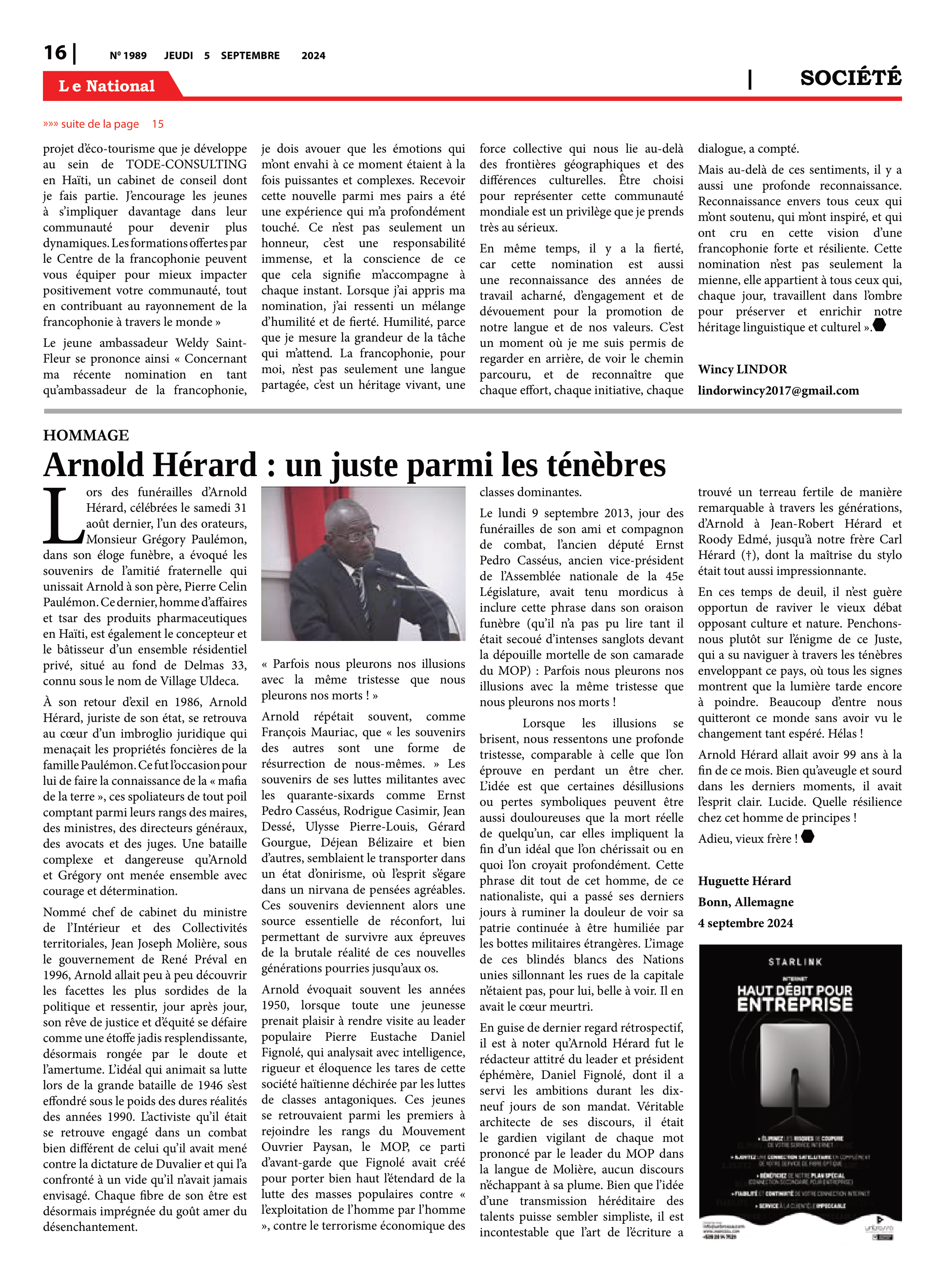 Page 16 de l'édition 1989