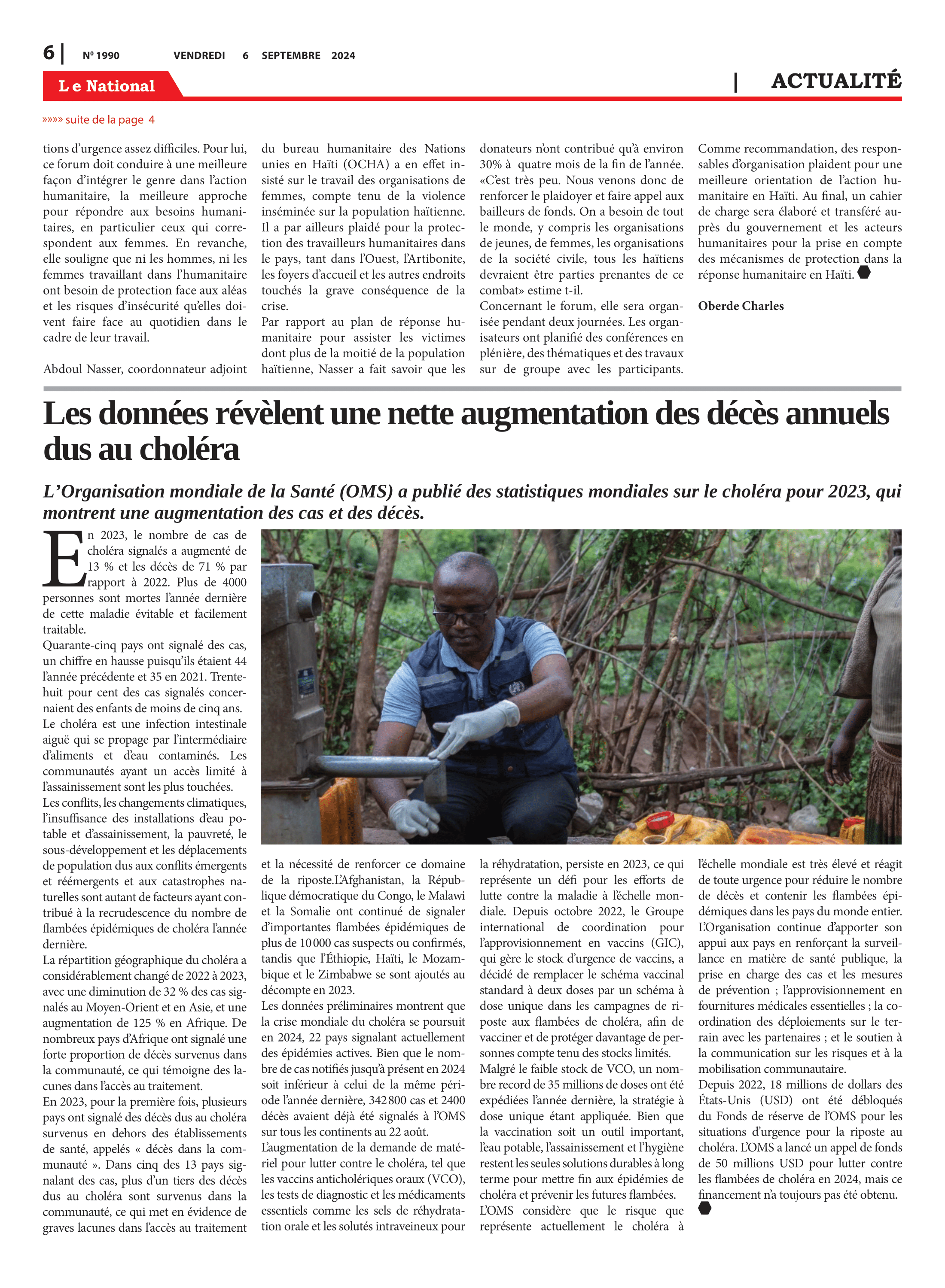 Page 6 de l'édition 1990